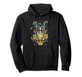 Mecha Viking Aesthetic Edgy Streetwear Hoodie - Graphic Print for Adults - T-Shirt, Sweatshirt, Hoodie
