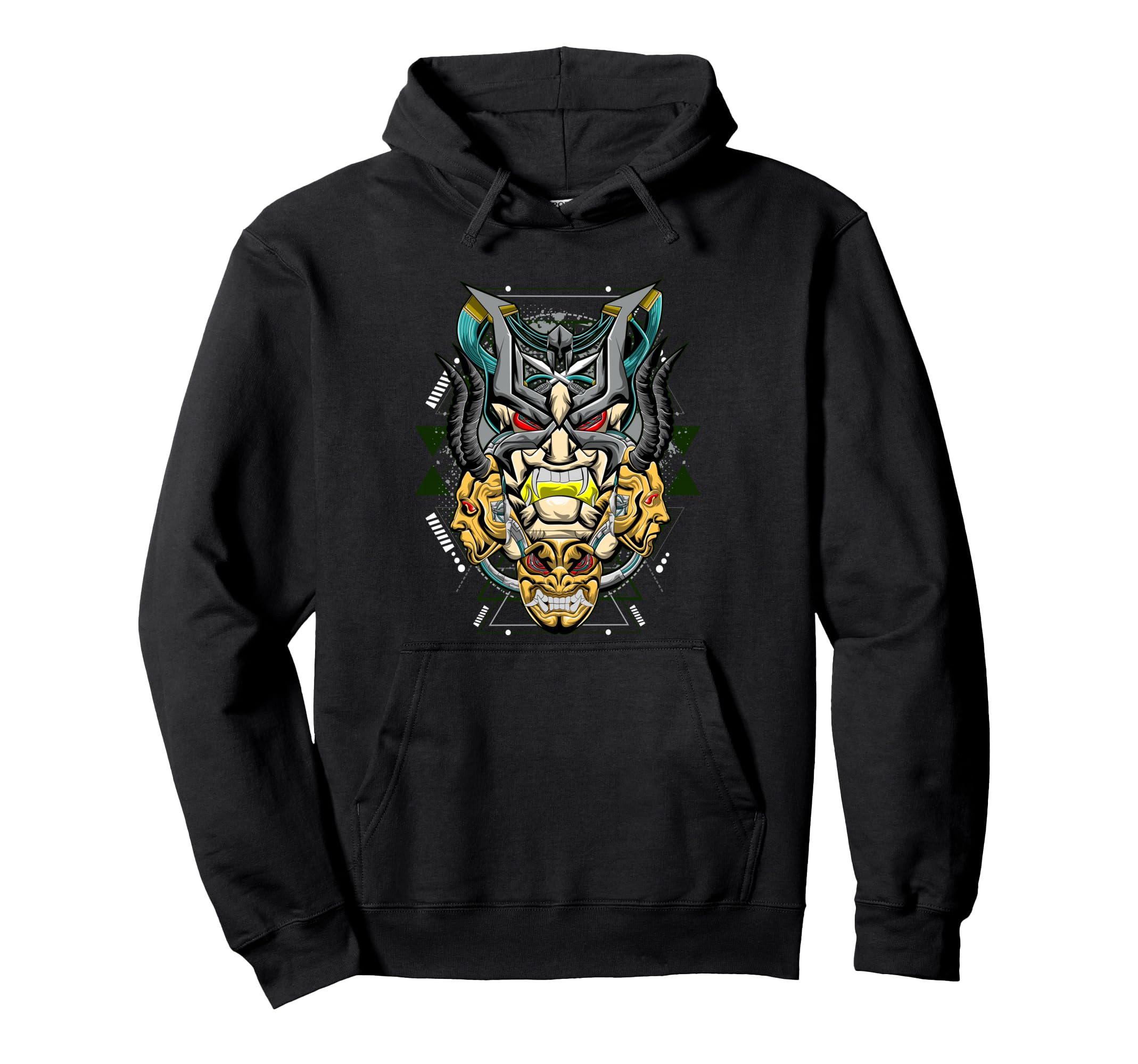 Mecha Viking Aesthetic Edgy Streetwear Hoodie - Graphic Print for Adults - T-Shirt, Sweatshirt, Hoodie
