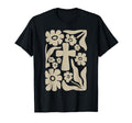Boho Floral Cross Christian Faith T-Shirt - Custom Art Print Men Women - T-Shirt, Sweatshirt, Hoodie