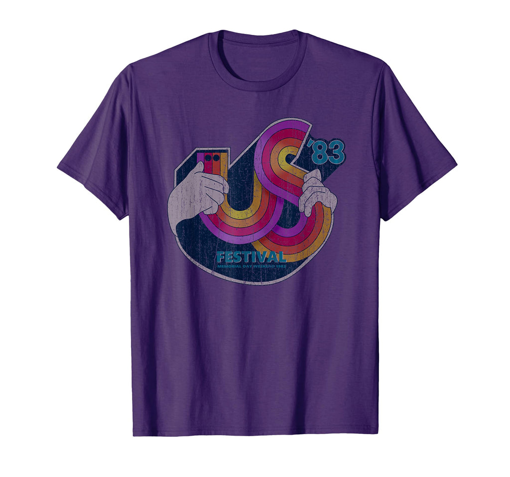 Us Festival 1983 Distressed Music Lover T-Shirt - Trendy Graphic Unisex - T-Shirt, Sweatshirt, Hoodie