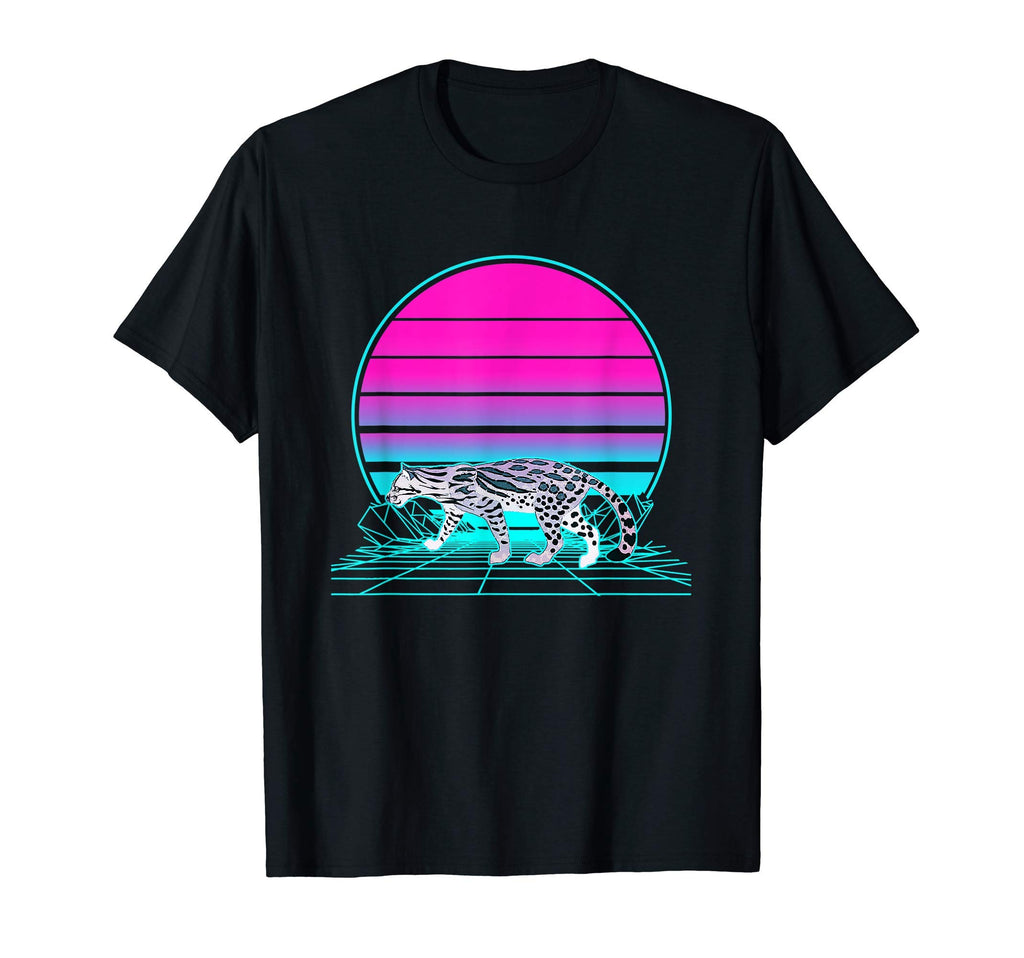 Sunset Ocelot T-Shirt - Trendy Graphic for Adults - T-Shirt, Sweatshirt, Hoodie
