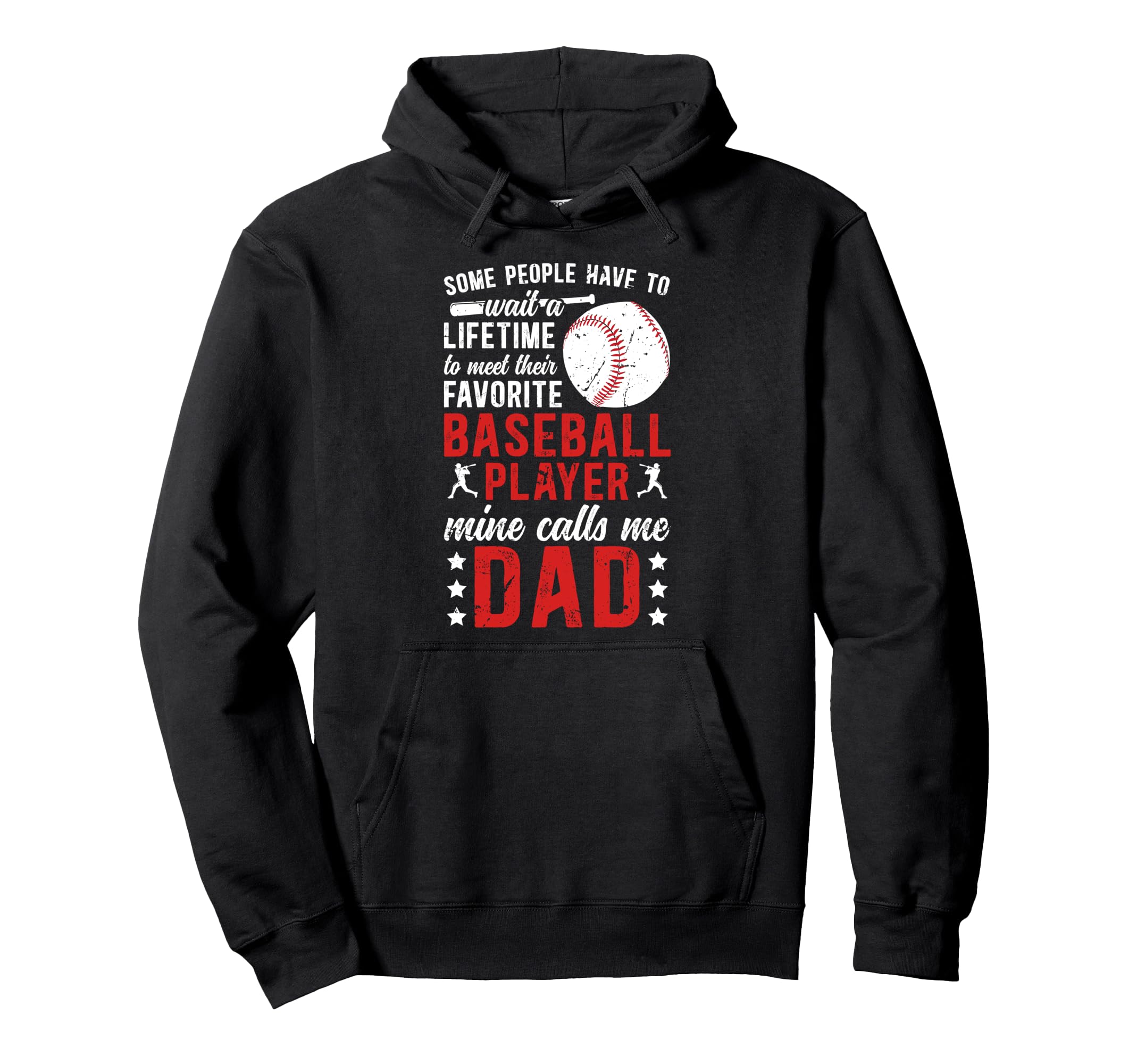 Proud Baseball Dad Baseball Player Dad Hoodie - Unique Graphic Unisex - T-Shirt, Sweatshirt, Hoodie