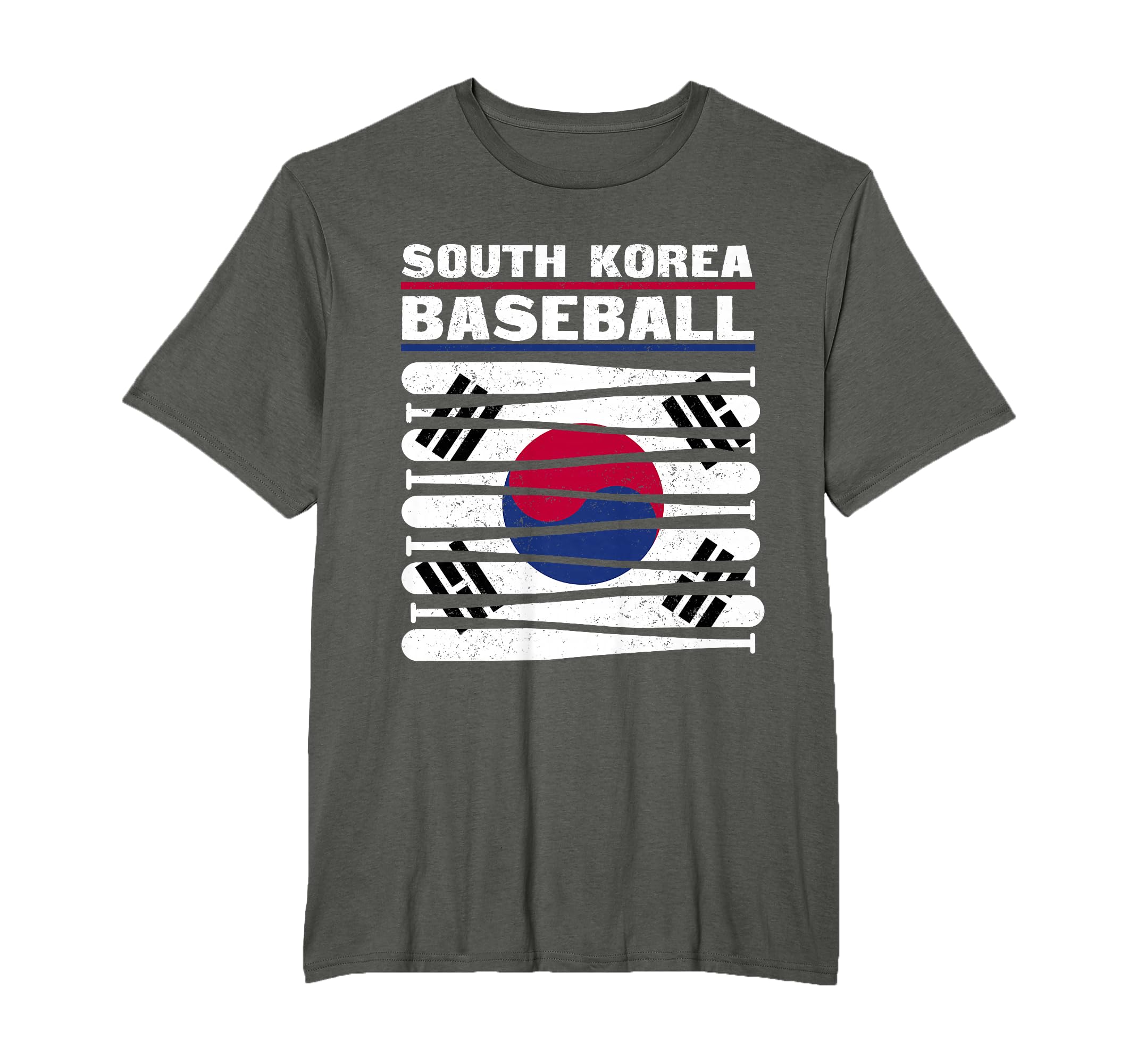 South Korea Baseball Distressed Flag T-Shirt - Streetwear Style Unisex - T-Shirt, Sweatshirt, Hoodie