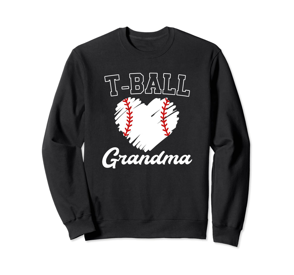 T Ball Grandma Baseball Game Day Sweatshirt - Novelty Apparel for Adults - T-Shirt, Sweatshirt, Hoodie
