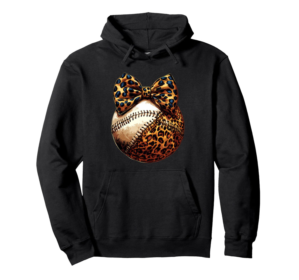 Baseball Coquette Bow Baseball Mom Hoodie - Graphic Print for Adults - T-Shirt, Sweatshirt, Hoodie
