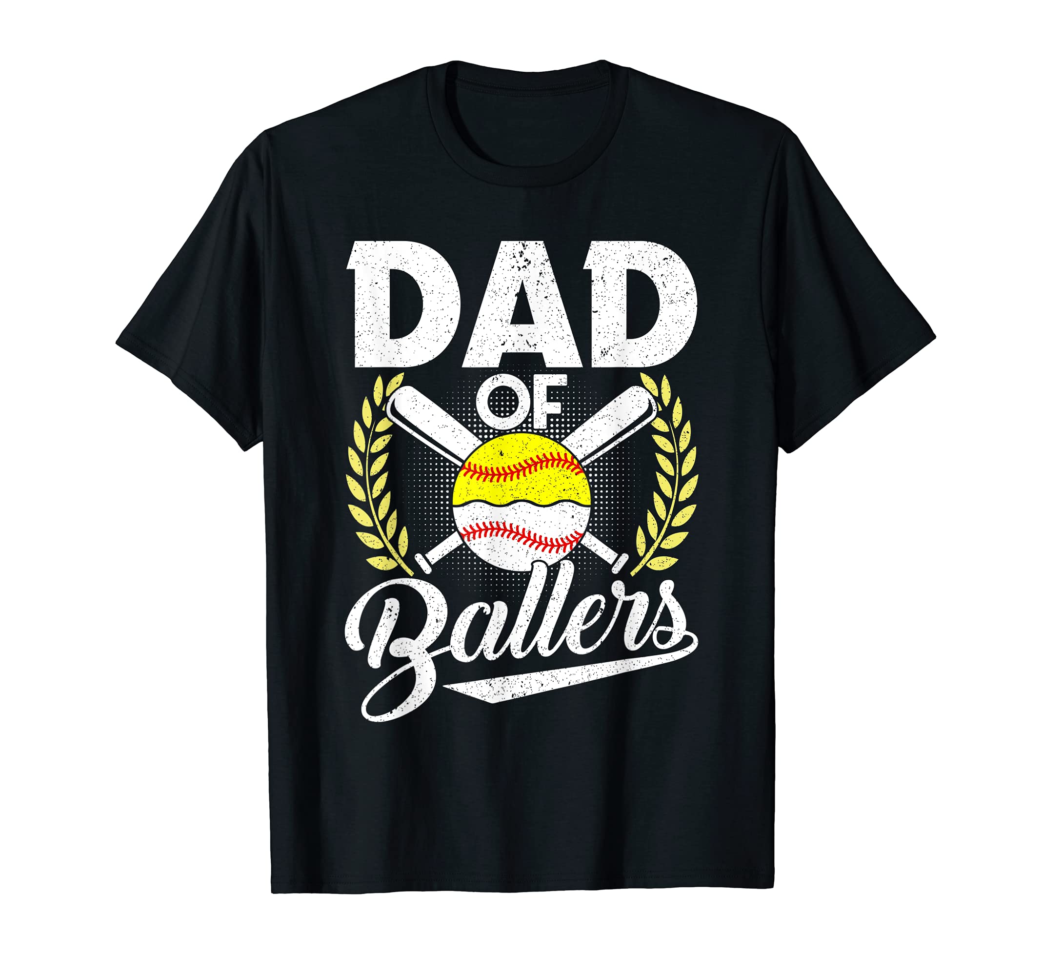 Dad Ballers Baseball Lover Dad Gift T-Shirt - Minimalist Print Unisex - T-Shirt, Sweatshirt, Hoodie