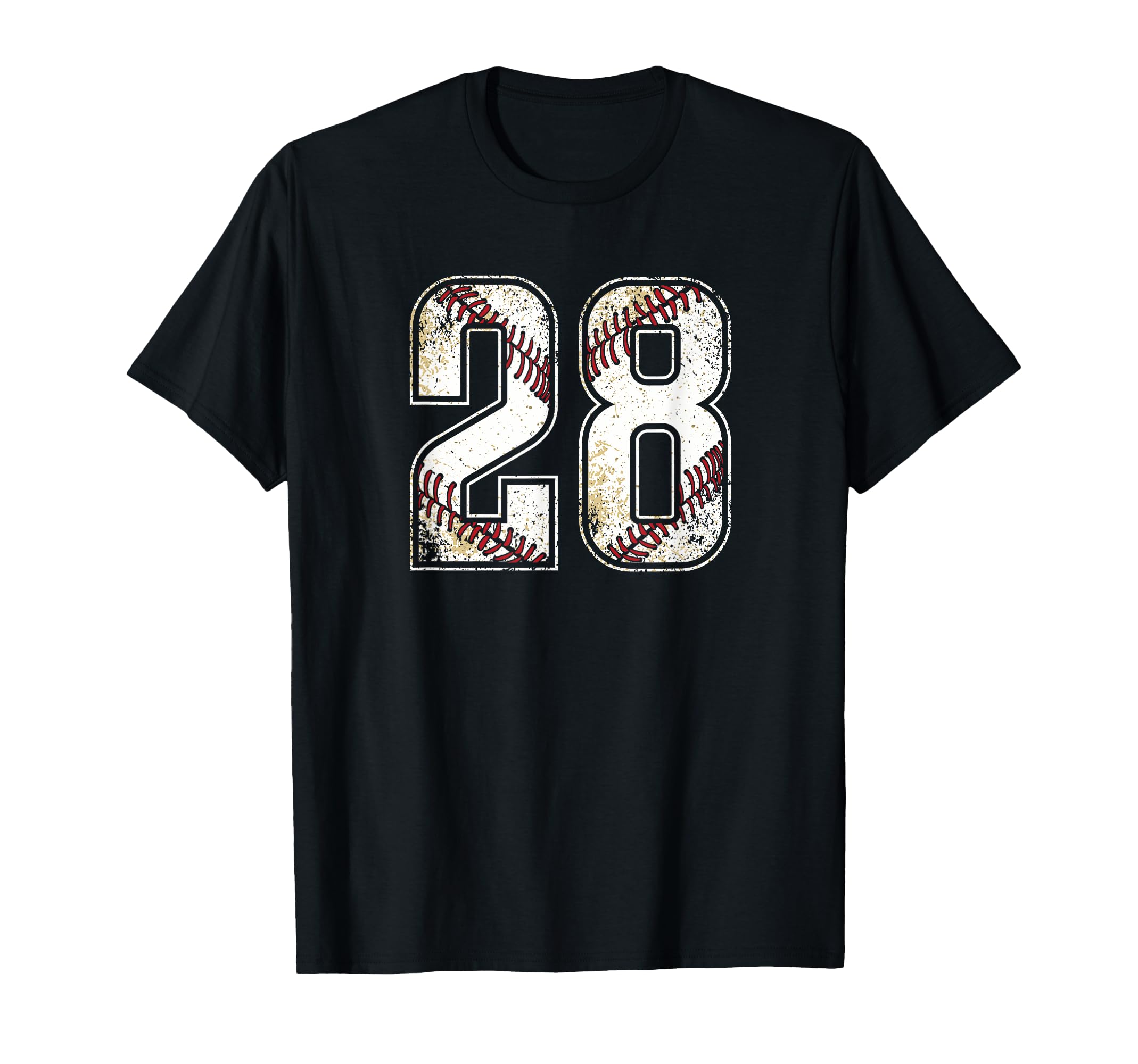Baseball Number 28 Varsity Number T-Shirt - Streetwear Style Unisex - T-Shirt, Sweatshirt, Hoodie