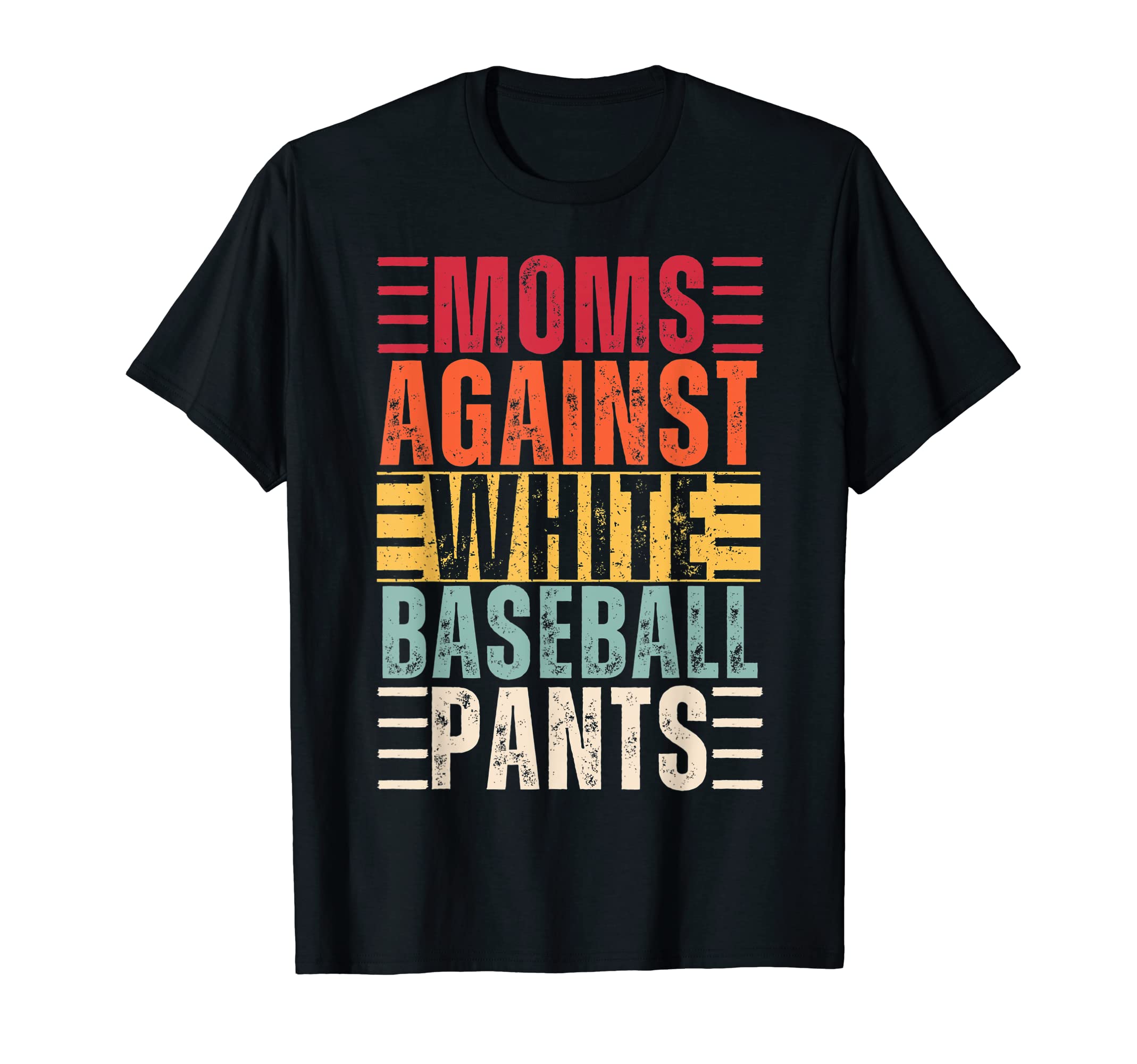 Baseball Mom Moms Against White T-Shirt - Custom Art Print Men Women - T-Shirt, Sweatshirt, Hoodie
