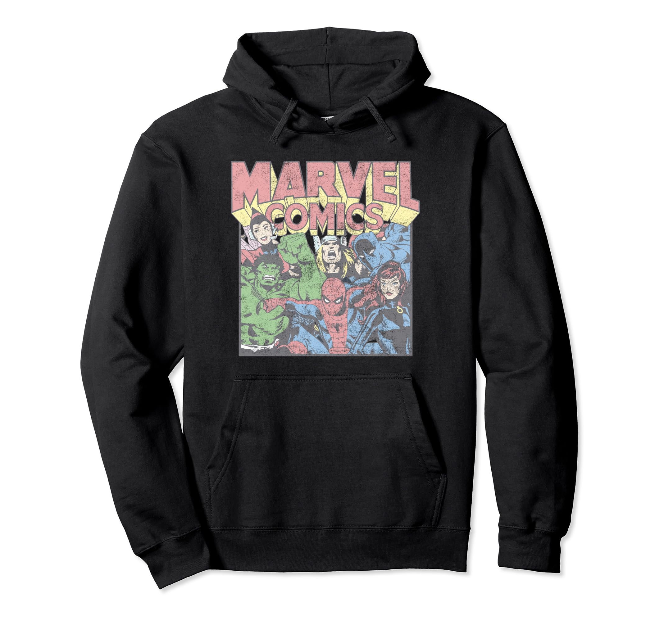 Marvel Comics Group Shot Showcase Hoodie - Streetwear Style for Adults - T-Shirt, Sweatshirt, Hoodie