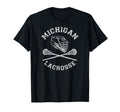 Michigan Lacrosse Distressed Lax T-Shirt - Graphic Print for Adults - T-Shirt, Sweatshirt, Hoodie