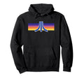 Atari Sunset Gaming Logo Hoodie - Aesthetic Graphic Men Women - T-Shirt, Sweatshirt, Hoodie