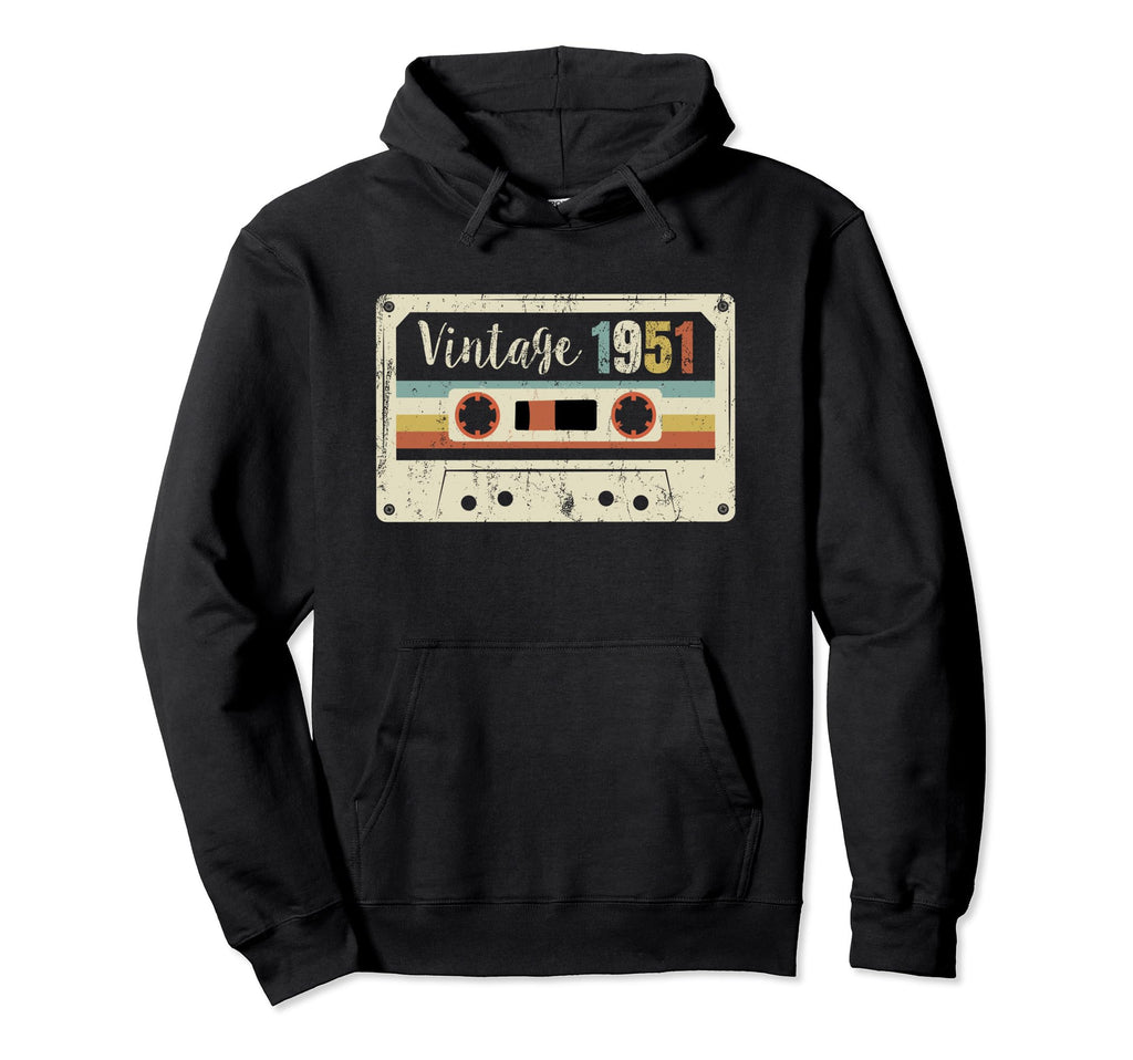 Best 1951 Birthday 1951 Cassette Tape Hoodie - Streetwear Style for Adults - T-Shirt, Sweatshirt, Hoodie