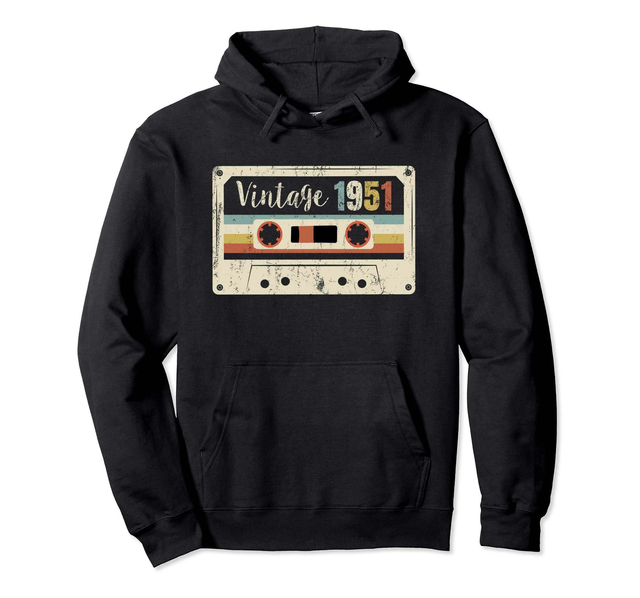 Best 1951 Birthday 1951 Cassette Tape Hoodie - Streetwear Style for Adults - T-Shirt, Sweatshirt, Hoodie