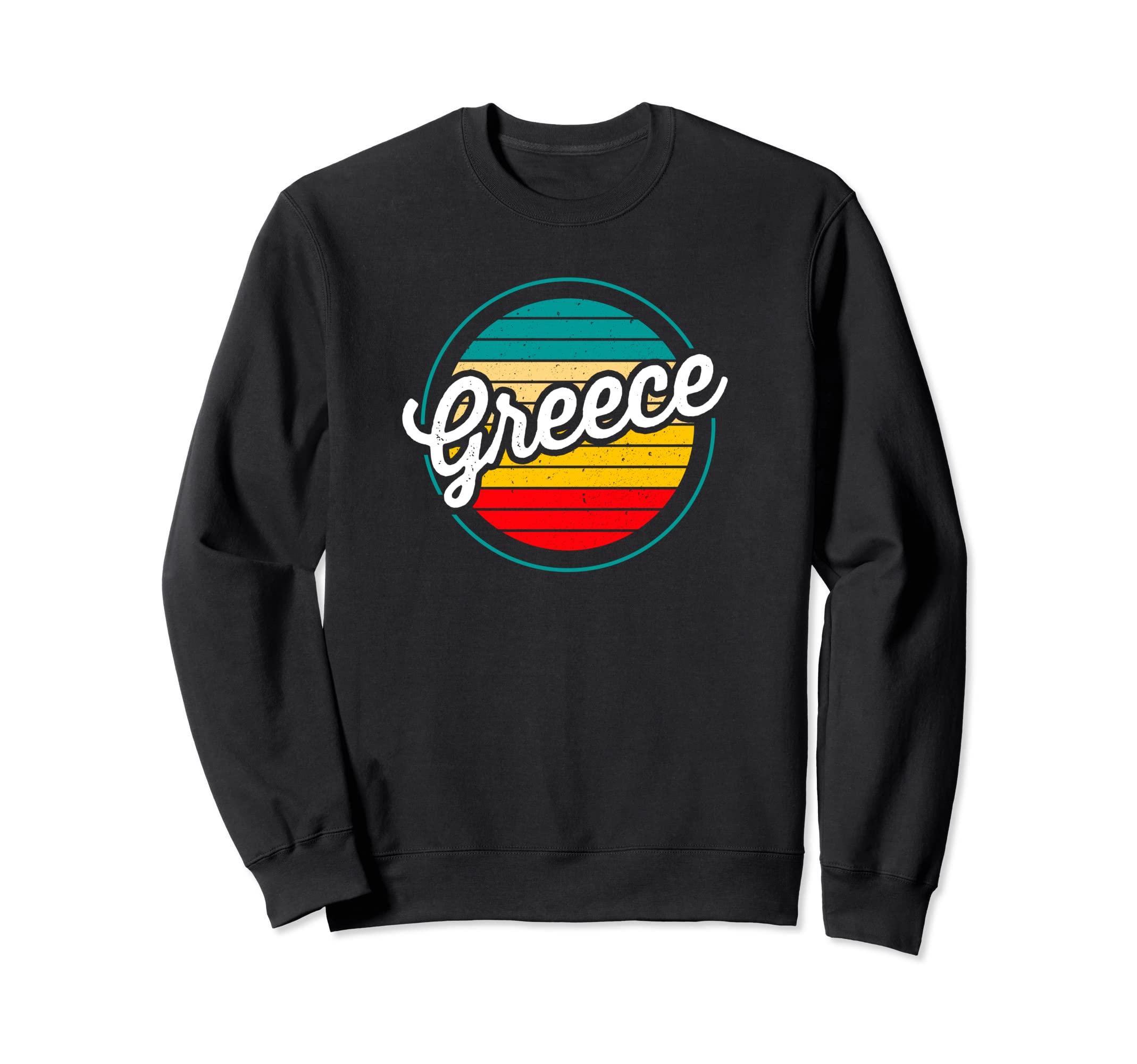 Greece Sunset Distressed Greek Sweatshirt - Unique Graphic for Adults - T-Shirt, Sweatshirt, Hoodie