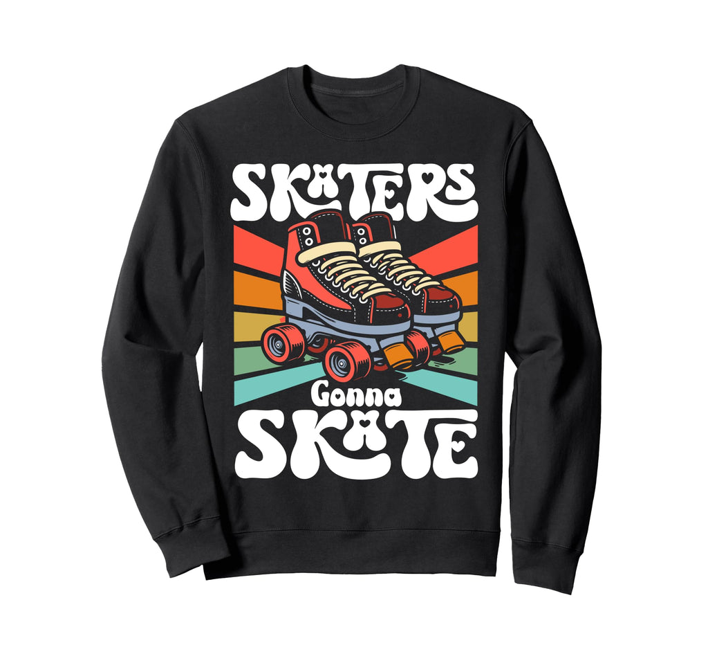 Roller Skating Skate 1970S Skaters Sweatshirt - Trendy Graphic Men Women - T-Shirt, Sweatshirt, Hoodie