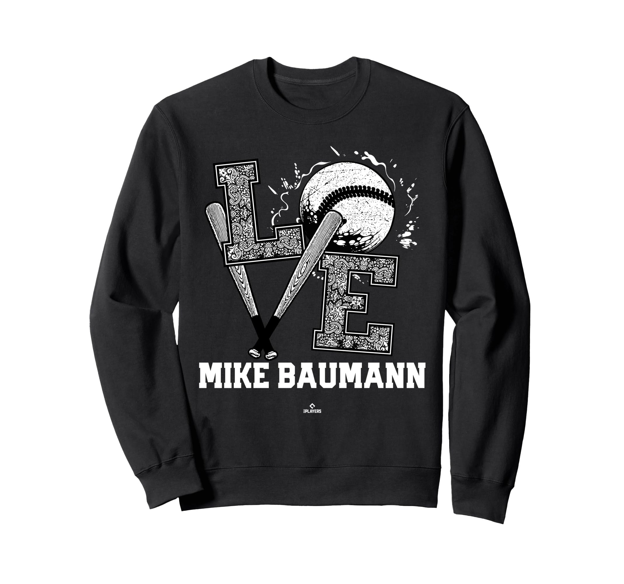 Distressed Baseball Love Mike Sweatshirt - Aesthetic Graphic Unisex - T-Shirt, Sweatshirt, Hoodie