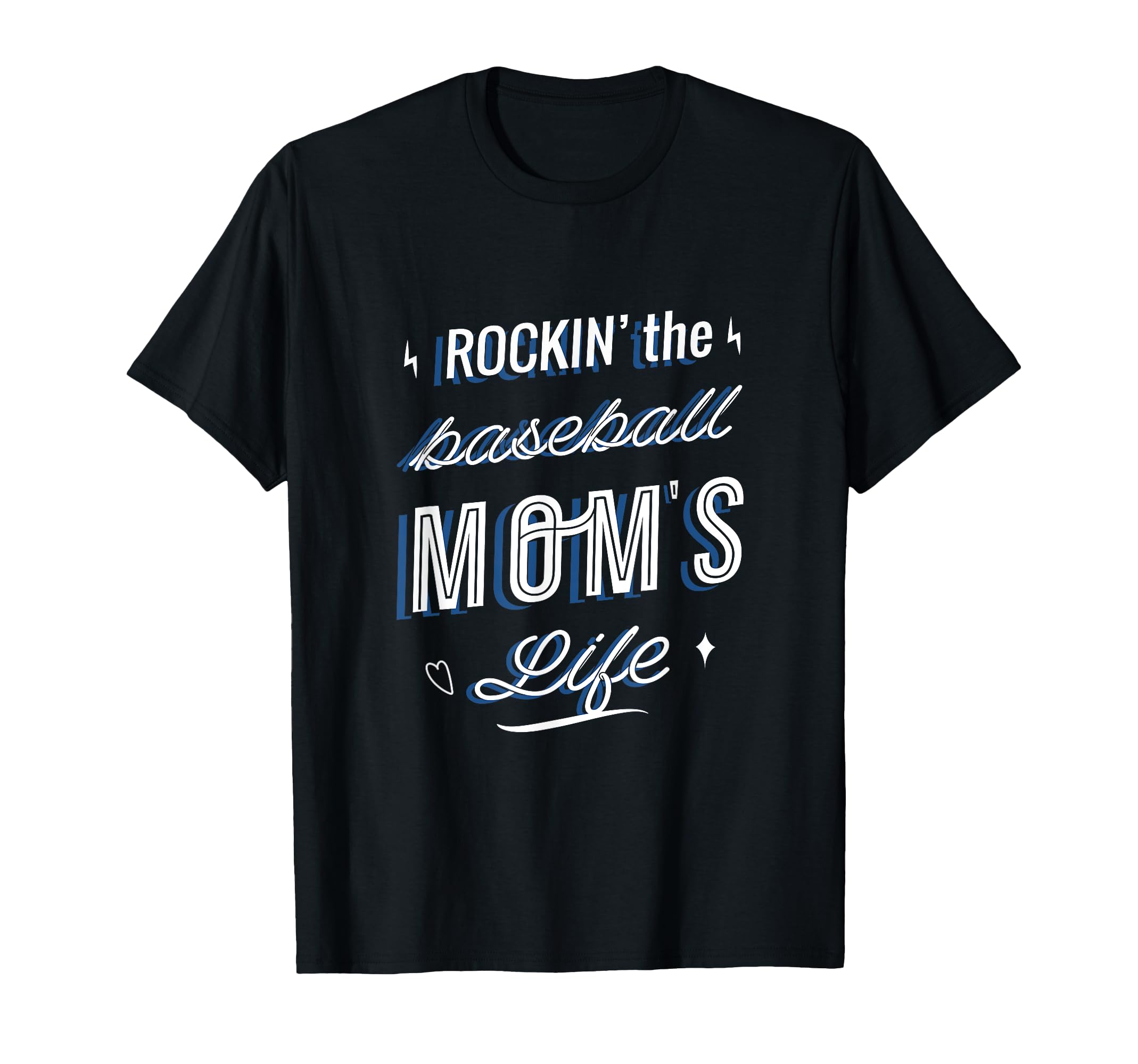 Rockin Baseball Moms Life Funny T-Shirt - Aesthetic Graphic Men Women - T-Shirt, Sweatshirt, Hoodie