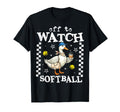 Off To Watch Softball Goose Funny T-Shirt - Novelty Apparel for Adults - T-Shirt, Sweatshirt, Hoodie