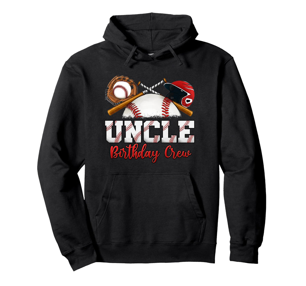 Baseball Birthday Party Sports Family Hoodie - Custom Art Print for Adults - T-Shirt, Sweatshirt, Hoodie