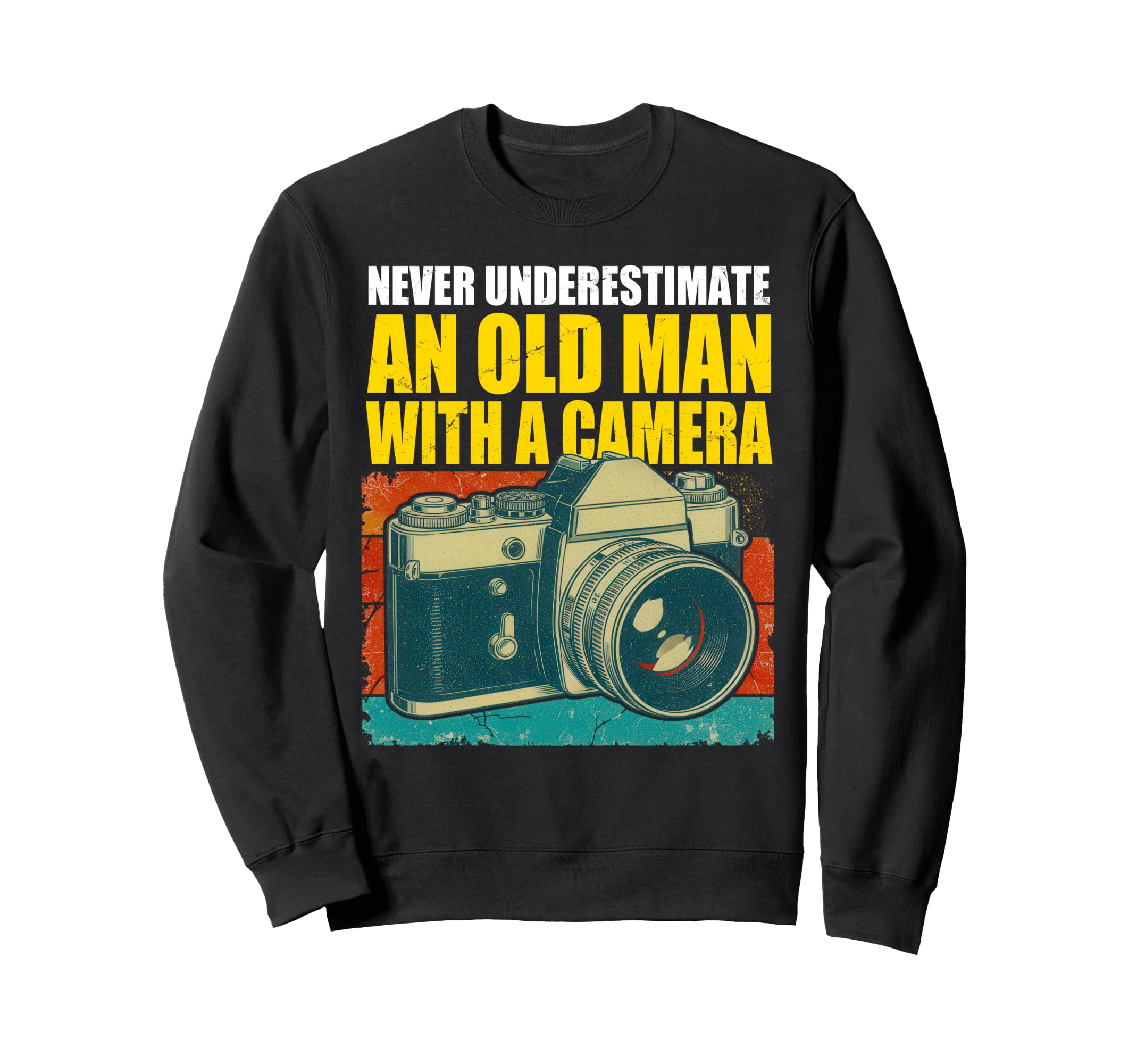Old Camera Funny Photographer Gift Sweatshirt - Trendy Graphic Unisex - T-Shirt, Sweatshirt, Hoodie