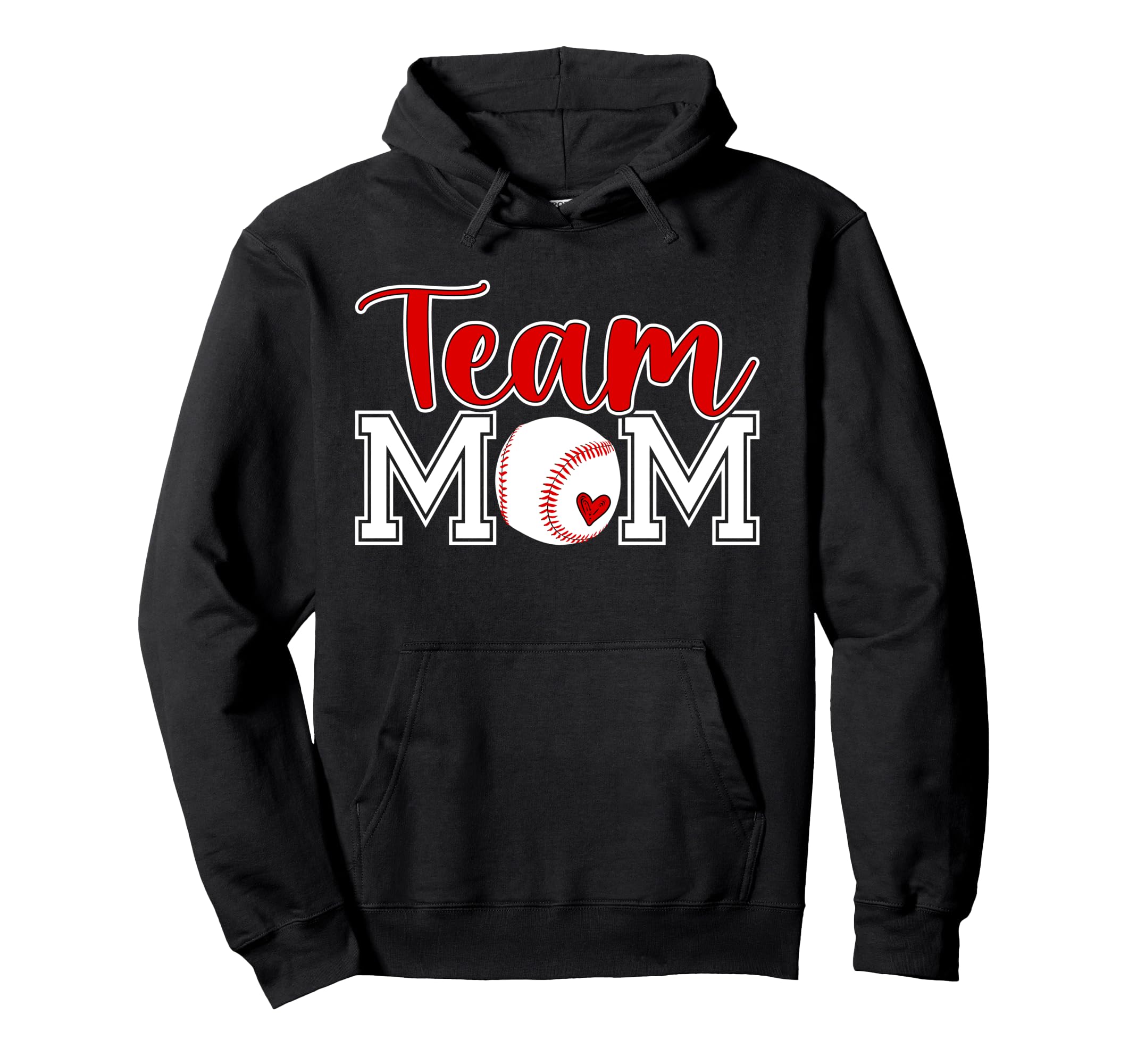 Baseball Team Mom Appreciation Hoodie - Casual Everyday Wear Unisex - T-Shirt, Sweatshirt, Hoodie