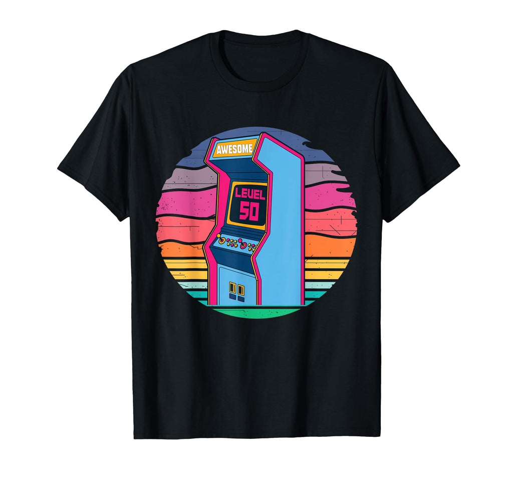 50Th Birthday Awesome Games Arcade T-Shirt - Streetwear Style for Adults - T-Shirt, Sweatshirt, Hoodie