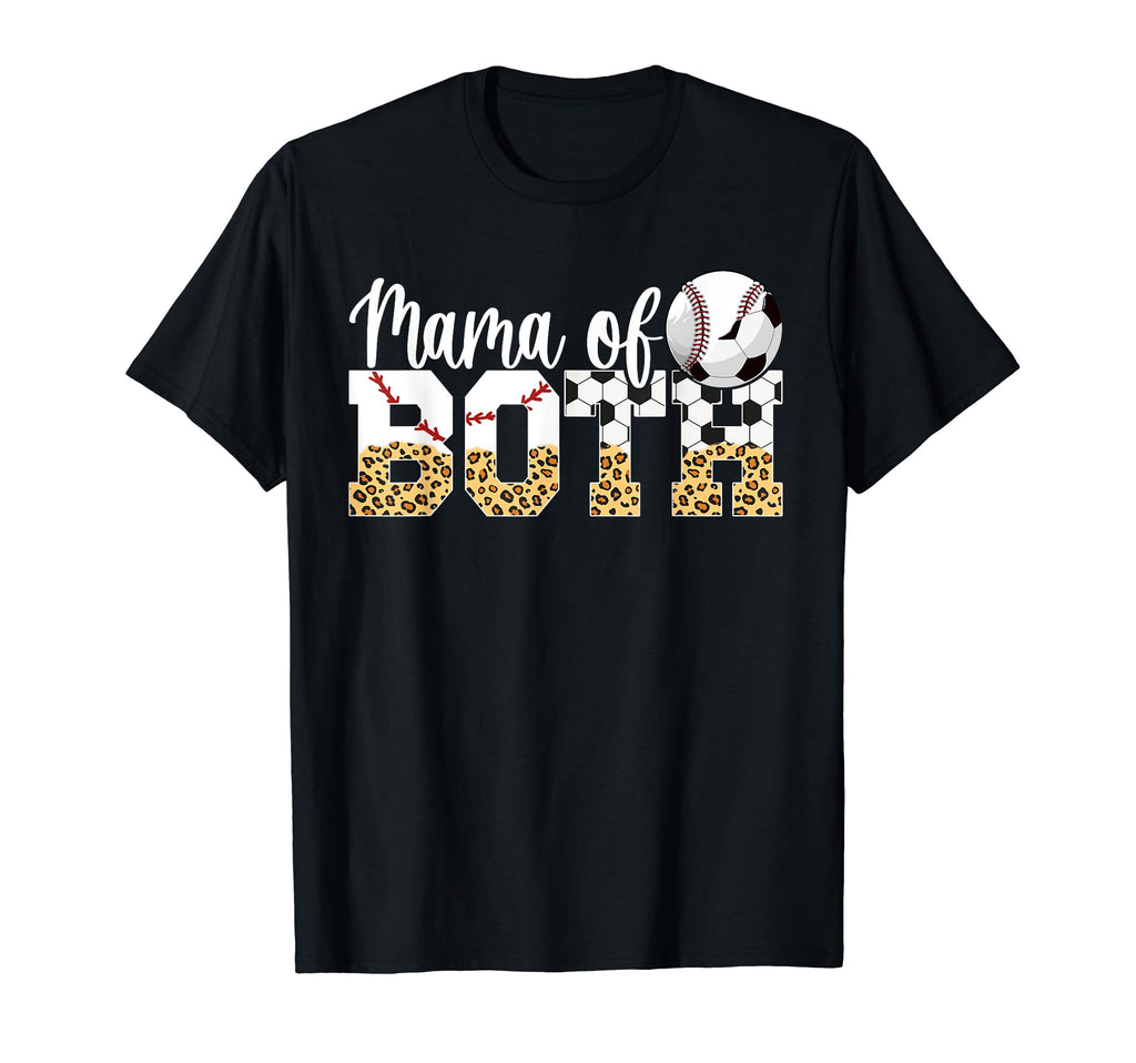Mama Both Baseball Soccer Mom Soccer T-Shirt - Custom Art Print Men Women - T-Shirt, Sweatshirt, Hoodie
