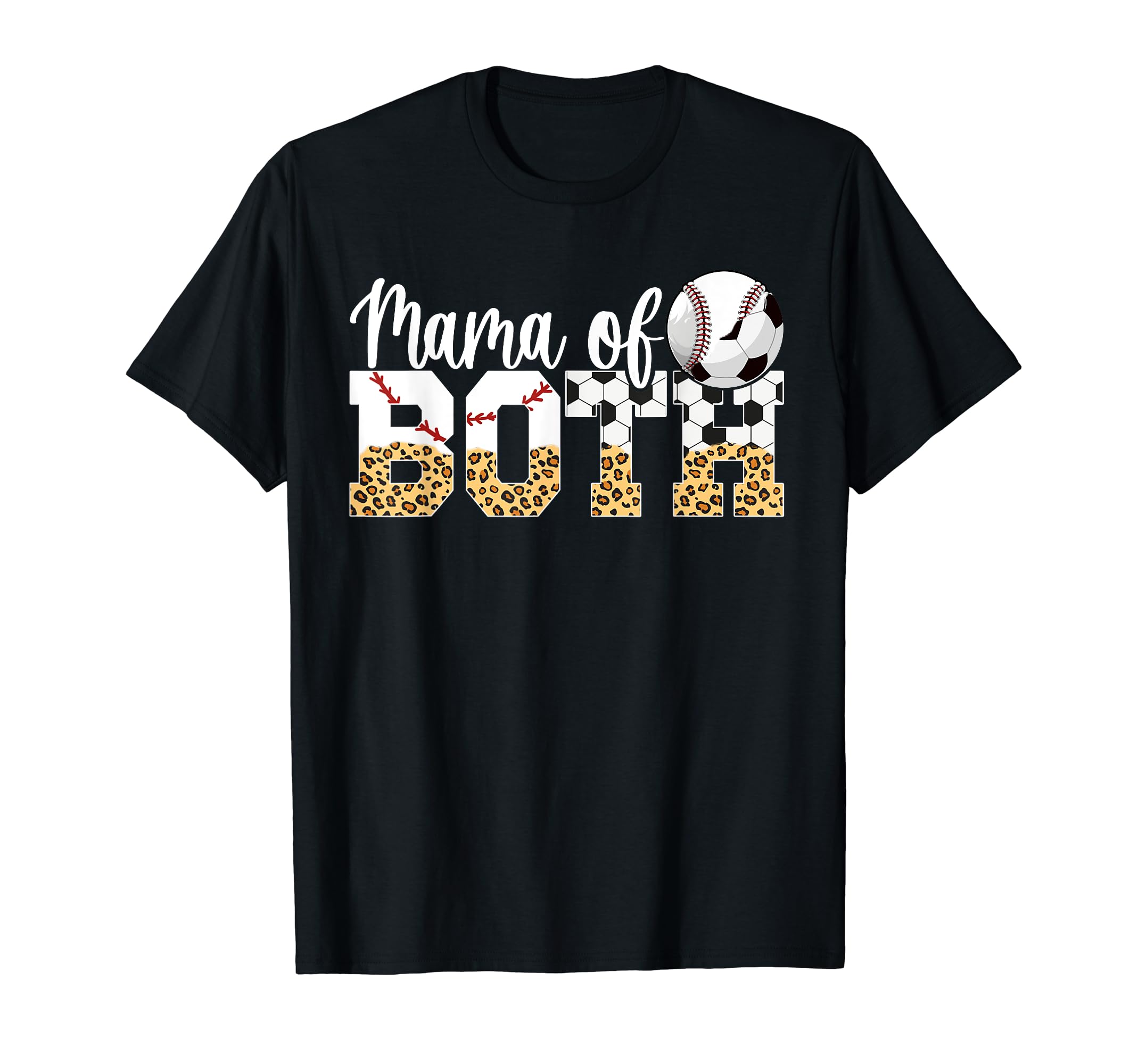 Mama Both Baseball Soccer Mom Soccer T-Shirt - Custom Art Print Men Women - T-Shirt, Sweatshirt, Hoodie