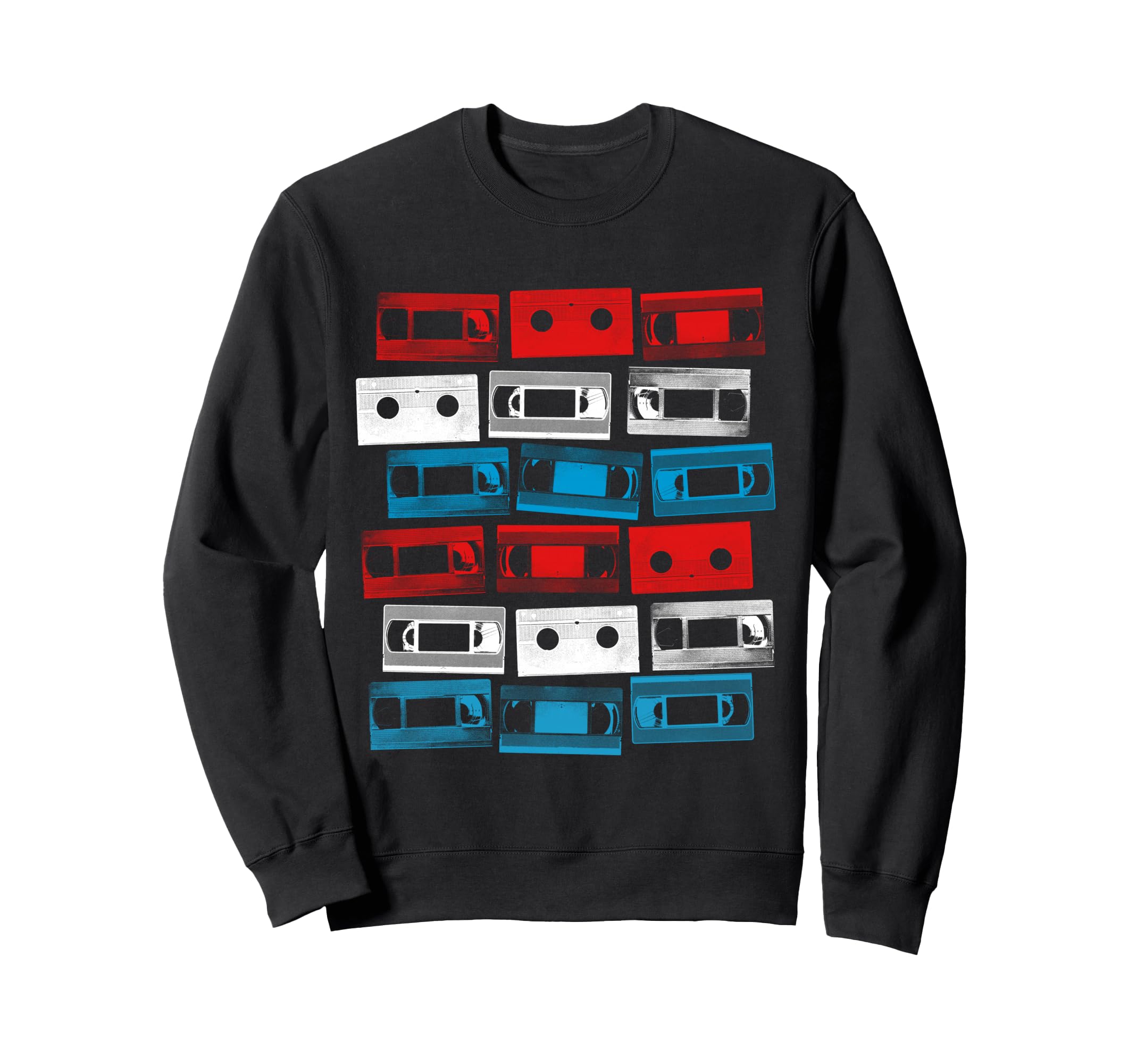 Vhs Tapes 80S 90S Movies Nostalgic Sweatshirt - Custom Art Print Men Women - T-Shirt, Sweatshirt, Hoodie