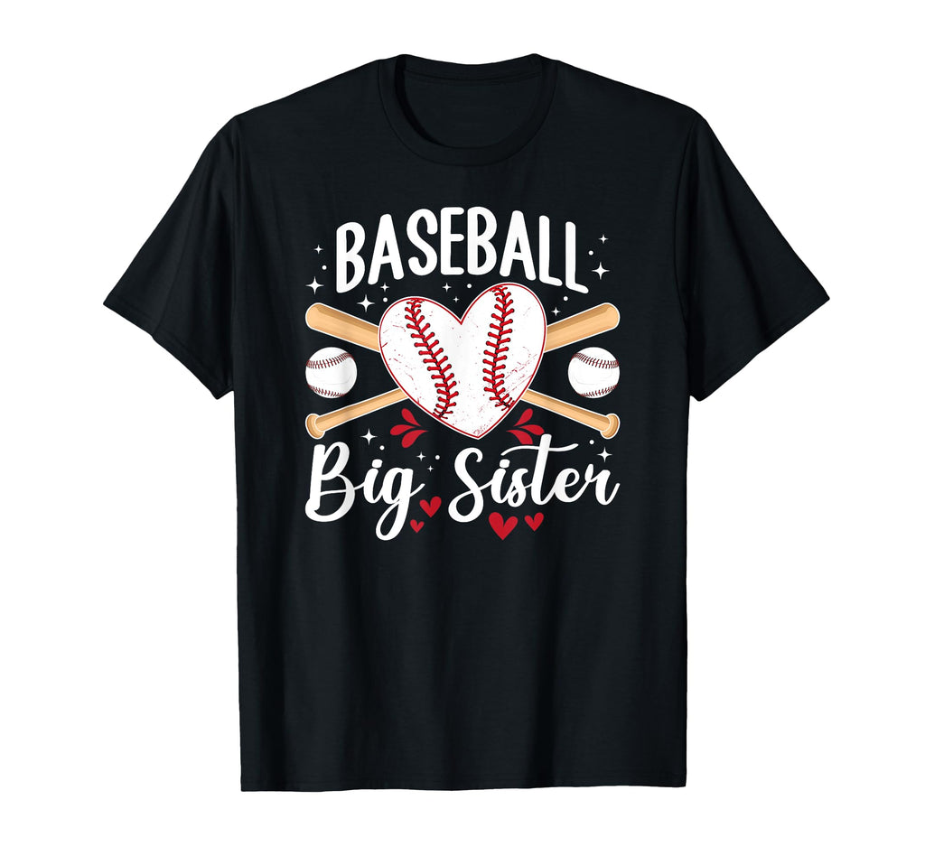 Baseball Big Sister Baseball Player Big T-Shirt - Trendy Graphic Unisex - T-Shirt, Sweatshirt, Hoodie