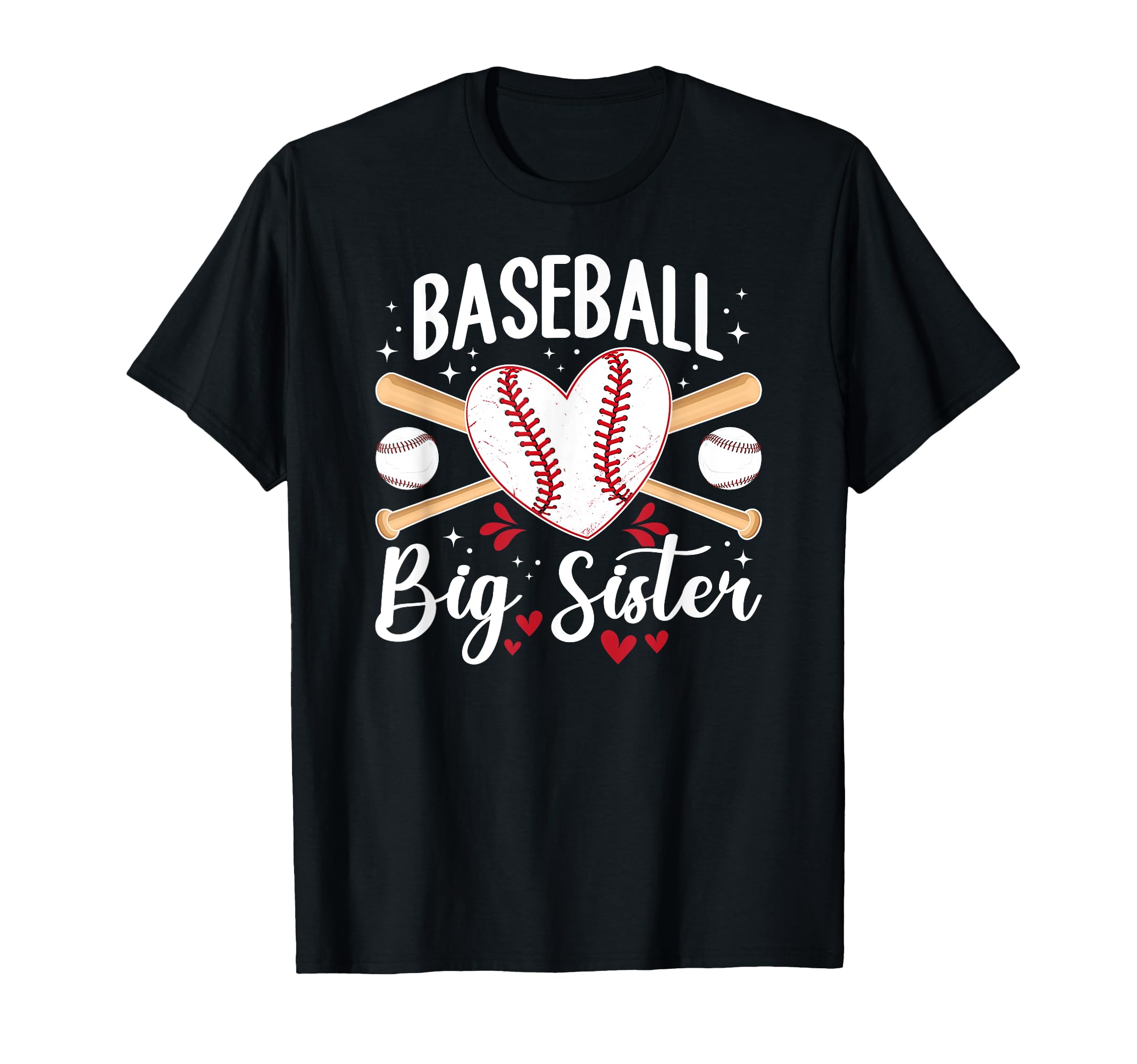 Baseball Big Sister Baseball Player Big T-Shirt - Trendy Graphic Unisex - T-Shirt, Sweatshirt, Hoodie
