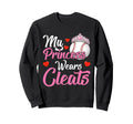 My Princess Wears Cleats Baseball Mom Sweatshirt - Minimalist Print Unisex - T-Shirt, Sweatshirt, Hoodie