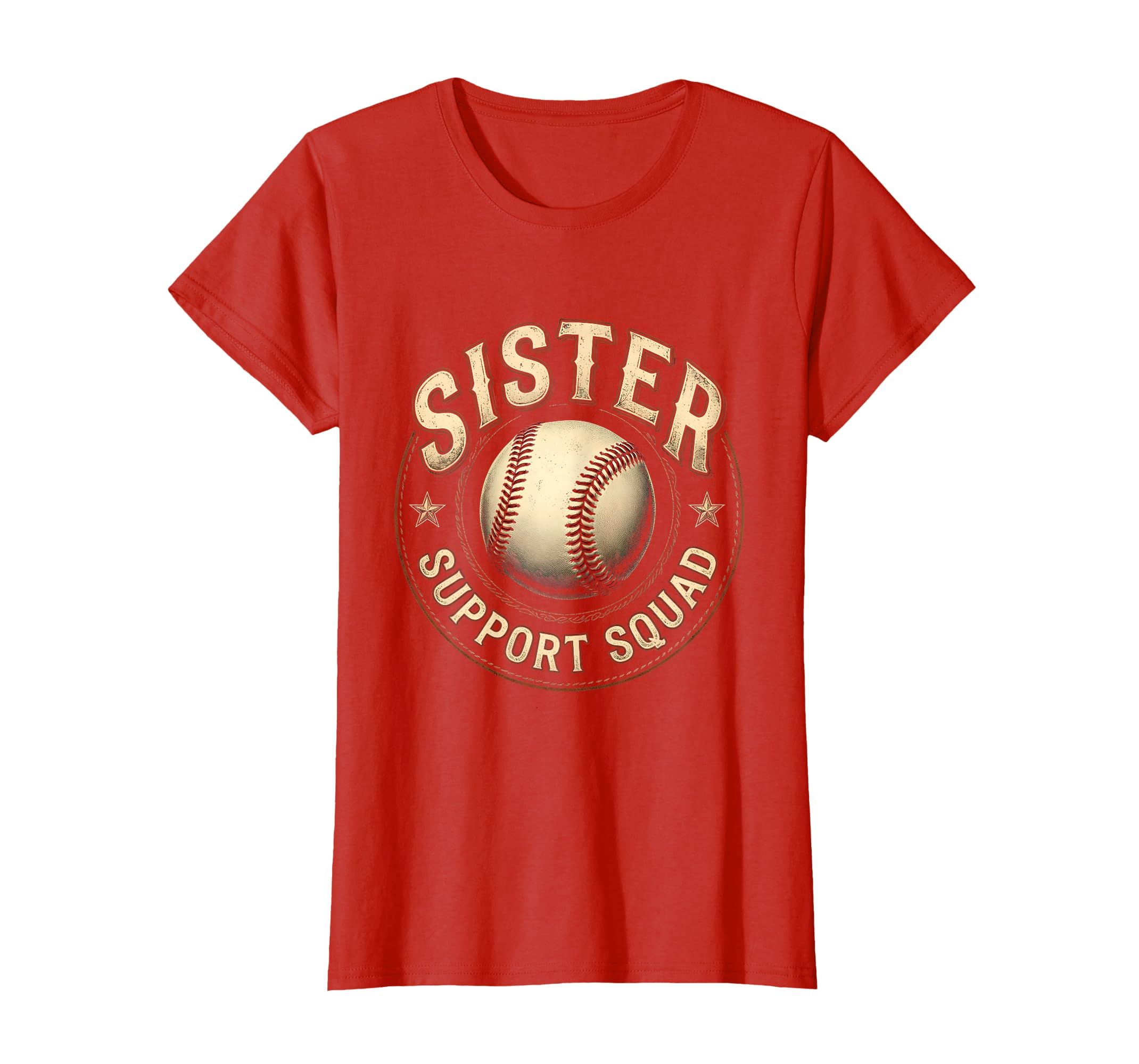 Baseball Sister Support Squad Proud T-Shirt - Custom Art Print Men Women - T-Shirt, Sweatshirt, Hoodie