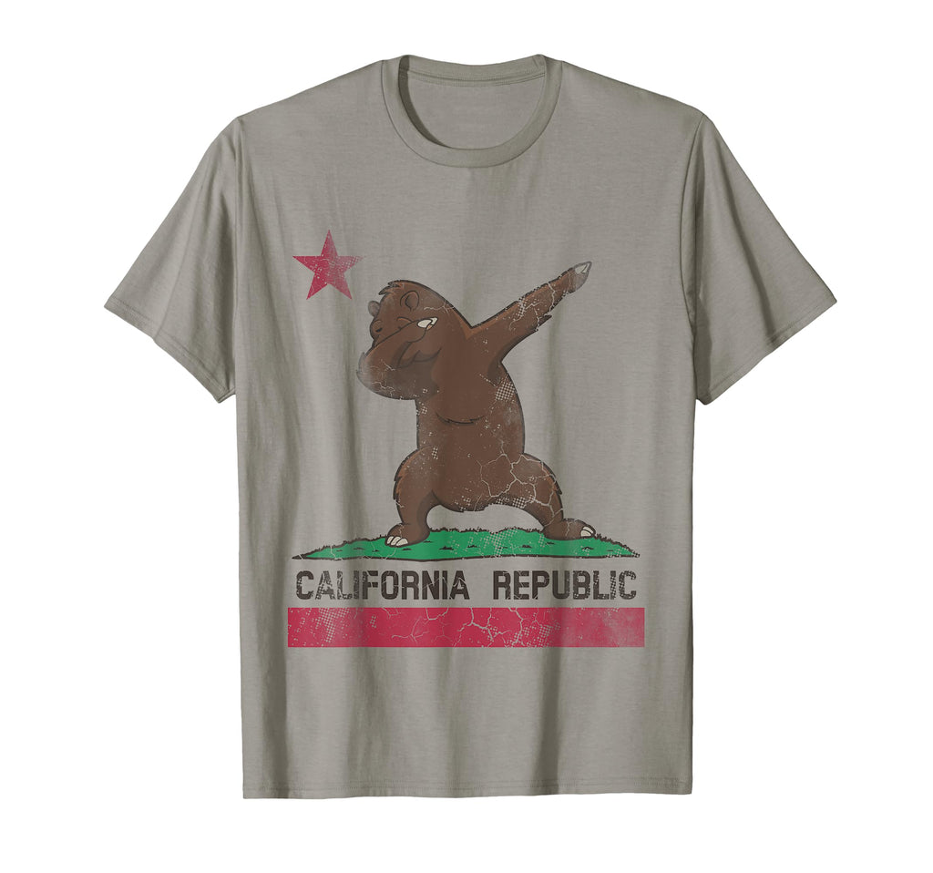 California Republic Flag Dabbing T-Shirt - Casual Everyday Wear Unisex - T-Shirt, Sweatshirt, Hoodie