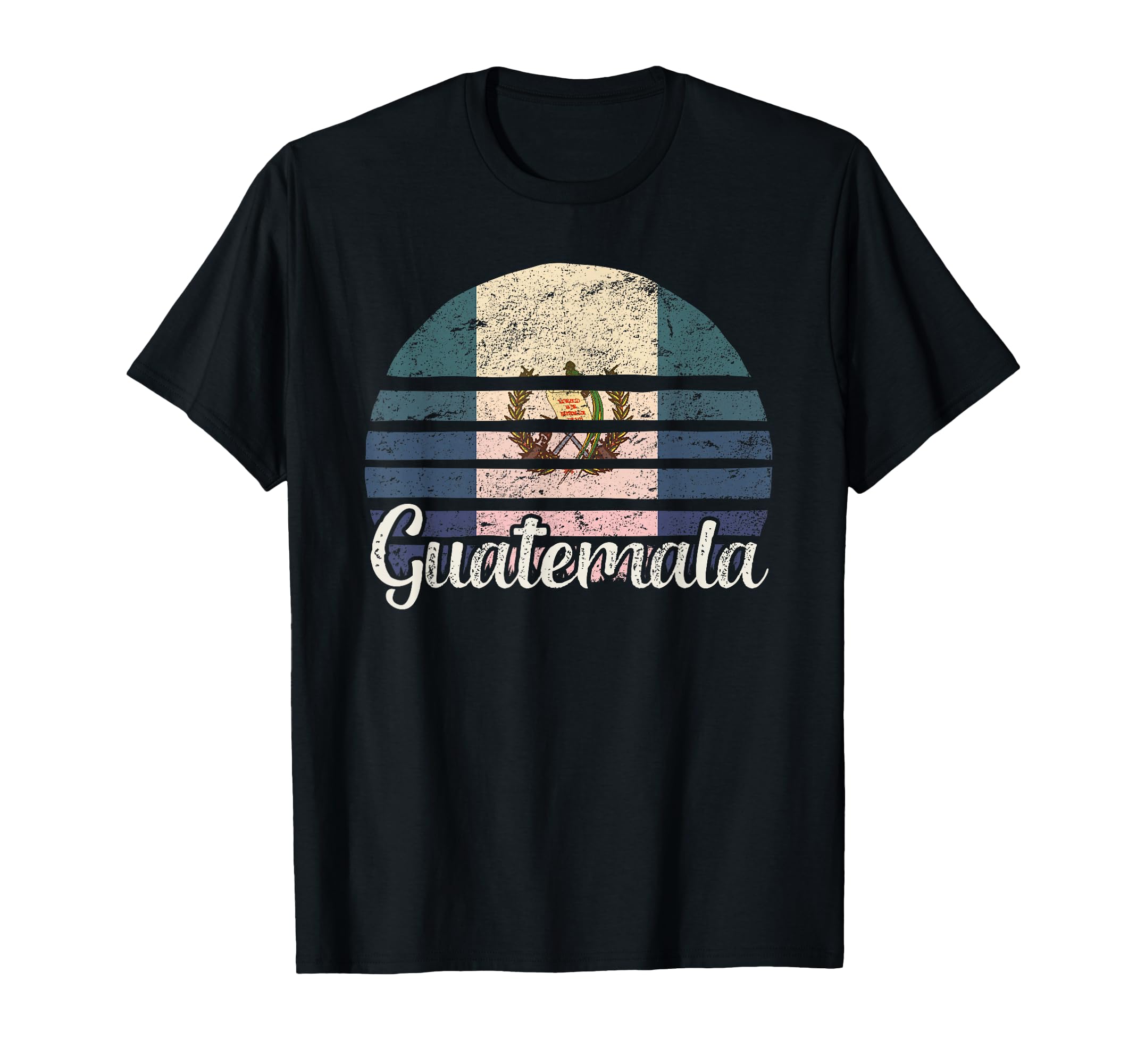Guatemala Flag Sunset Art T-Shirt - Novelty Apparel for Adults - T-Shirt, Sweatshirt, Hoodie