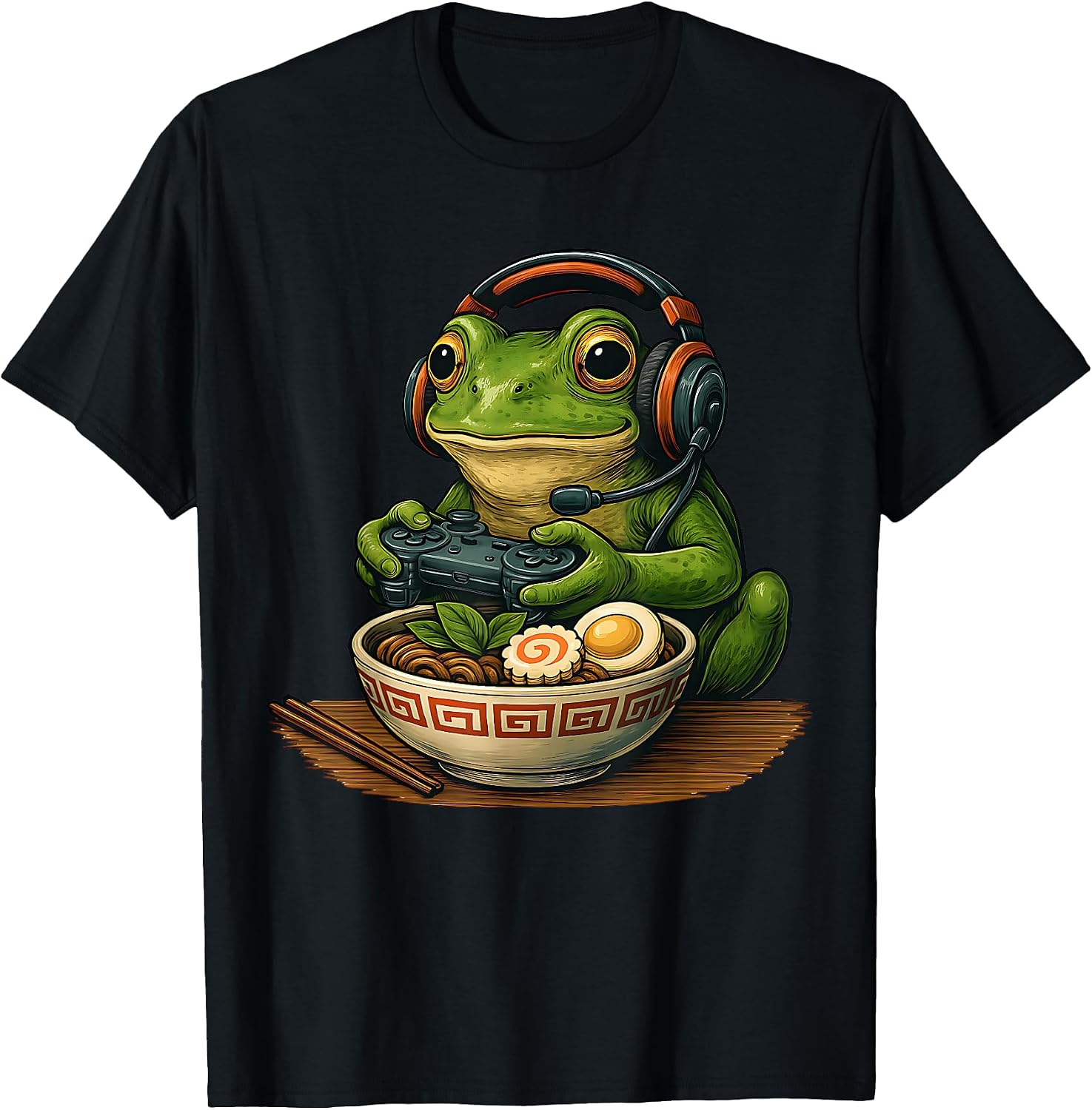 Retro Japanese Noodle Bowl Gamer For Men Women Kid - Adult & Kids T-Shirts, Sweatshirts & Hoodies apparel design preview 1