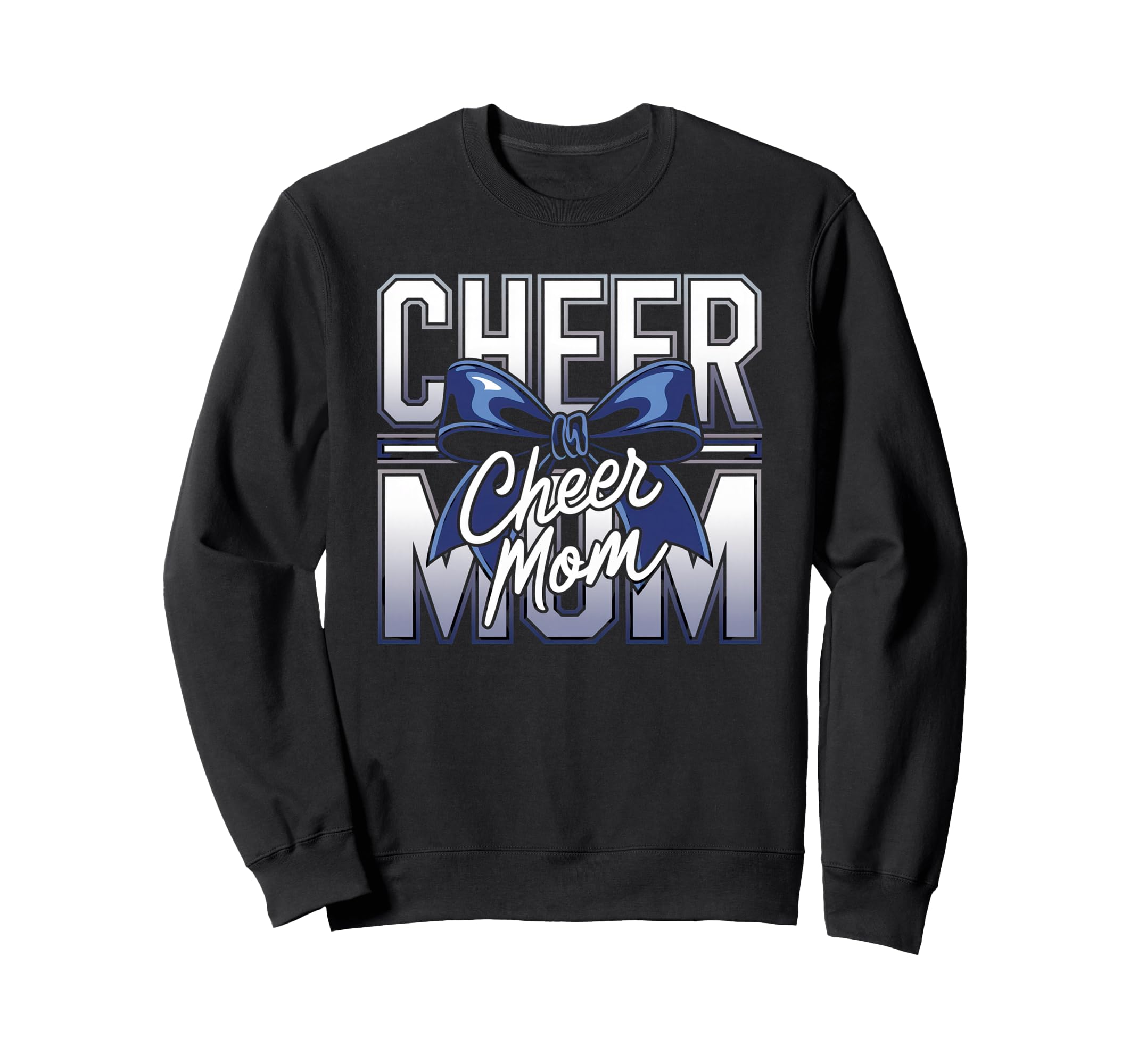 Cheer Mom Mother Bow Sweatshirt - Fun Novelty Design for Adults - T-Shirt, Sweatshirt, Hoodie