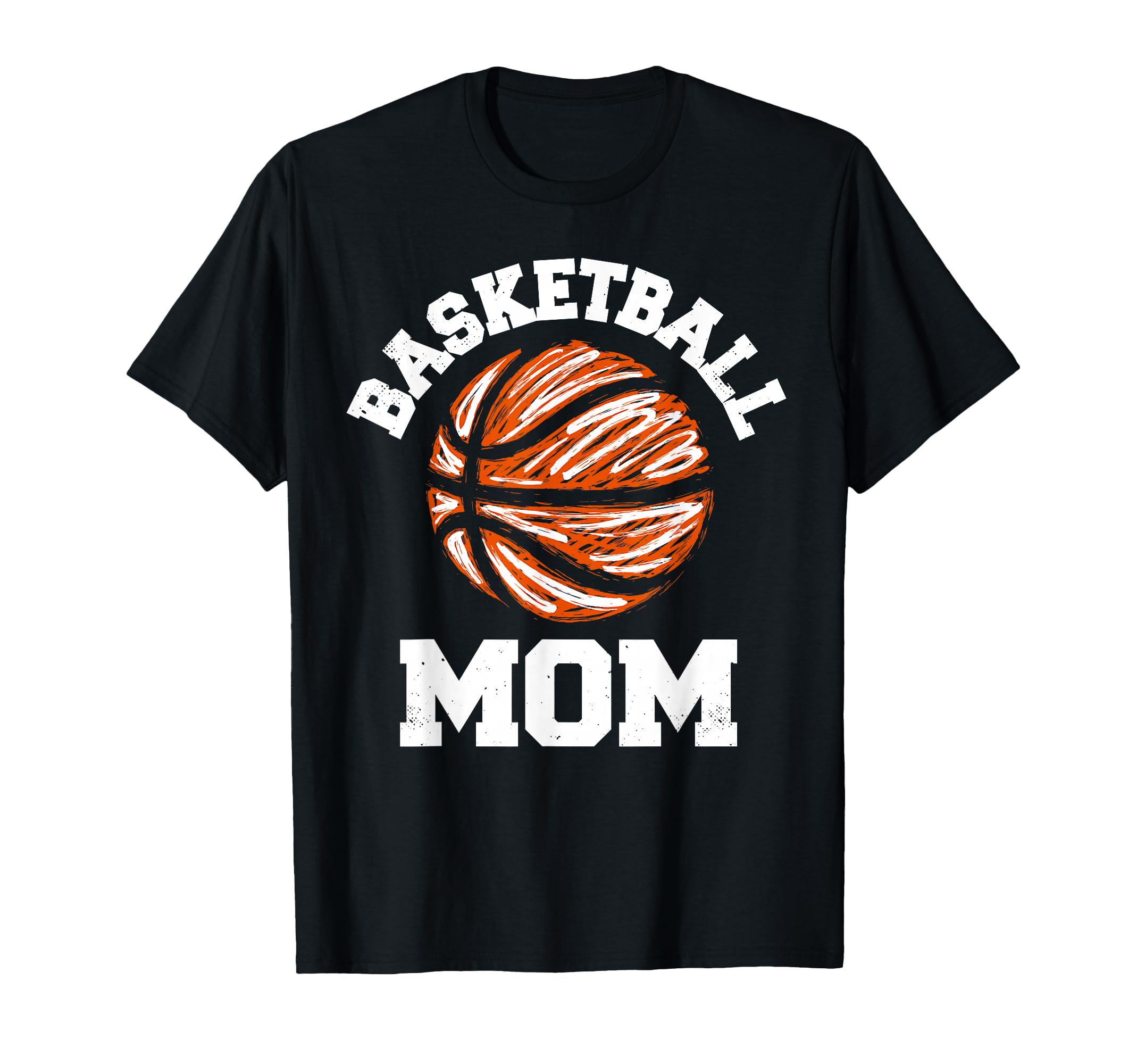 Basketball Mom Distressed Funny Sport T-Shirt - Minimalist Print Unisex - T-Shirt, Sweatshirt, Hoodie