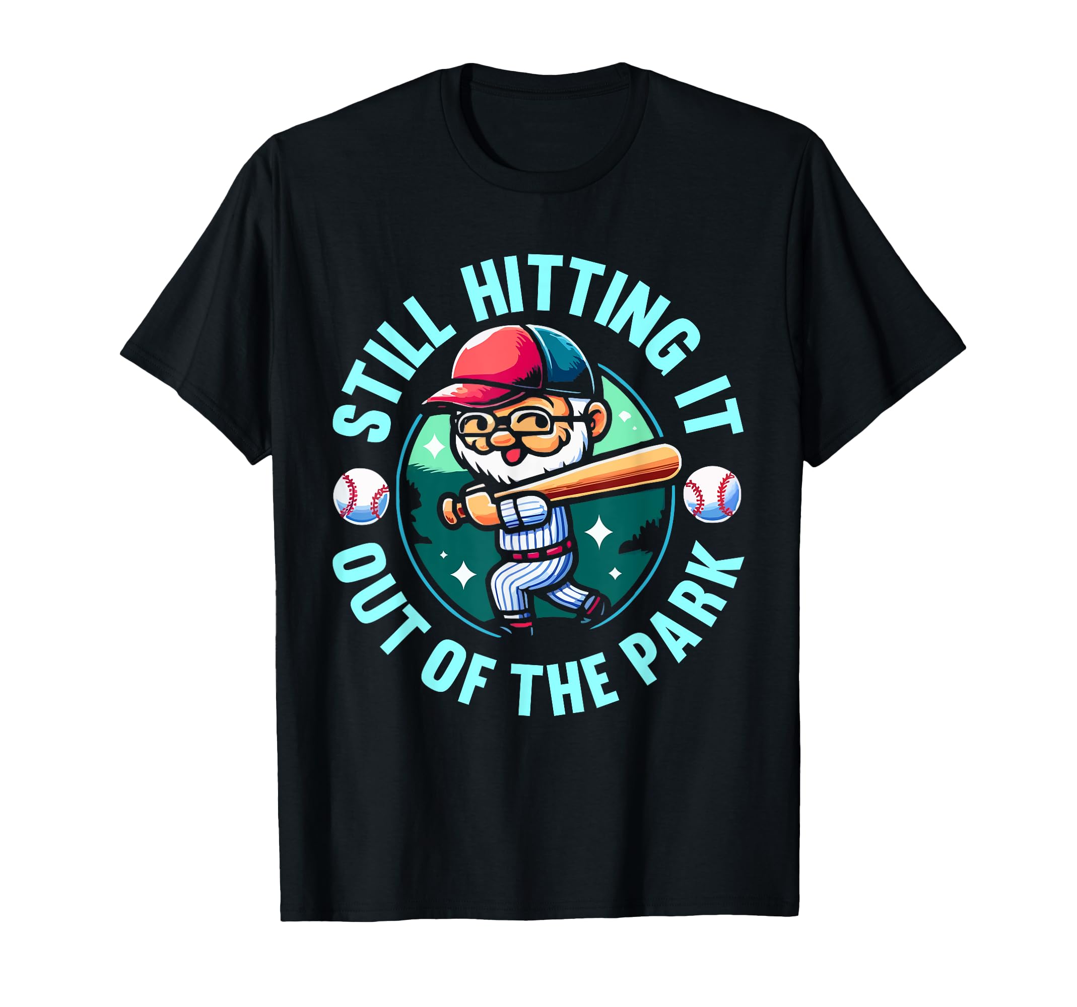Baseball Grandpa Grandfather Gramps T-Shirt - Custom Art Print for Adults - T-Shirt, Sweatshirt, Hoodie