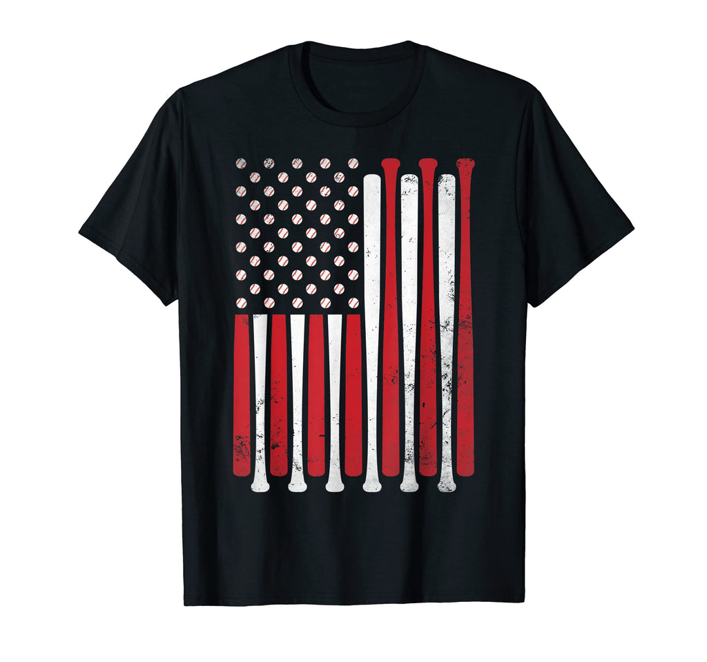 Baseball Dad Usa Us Flag Baseball T-Shirt - Aesthetic Graphic Unisex - T-Shirt, Sweatshirt, Hoodie