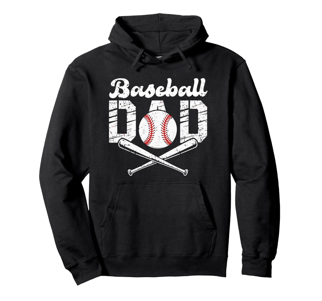 Baseball Dad Happy Fathers Day Wife Hoodie - Unique Graphic Unisex - T-Shirt, Sweatshirt, Hoodie