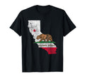 California Republic Flag Ca Usa State T-Shirt - Graphic Print Unisex - T-Shirt, Sweatshirt, Hoodie