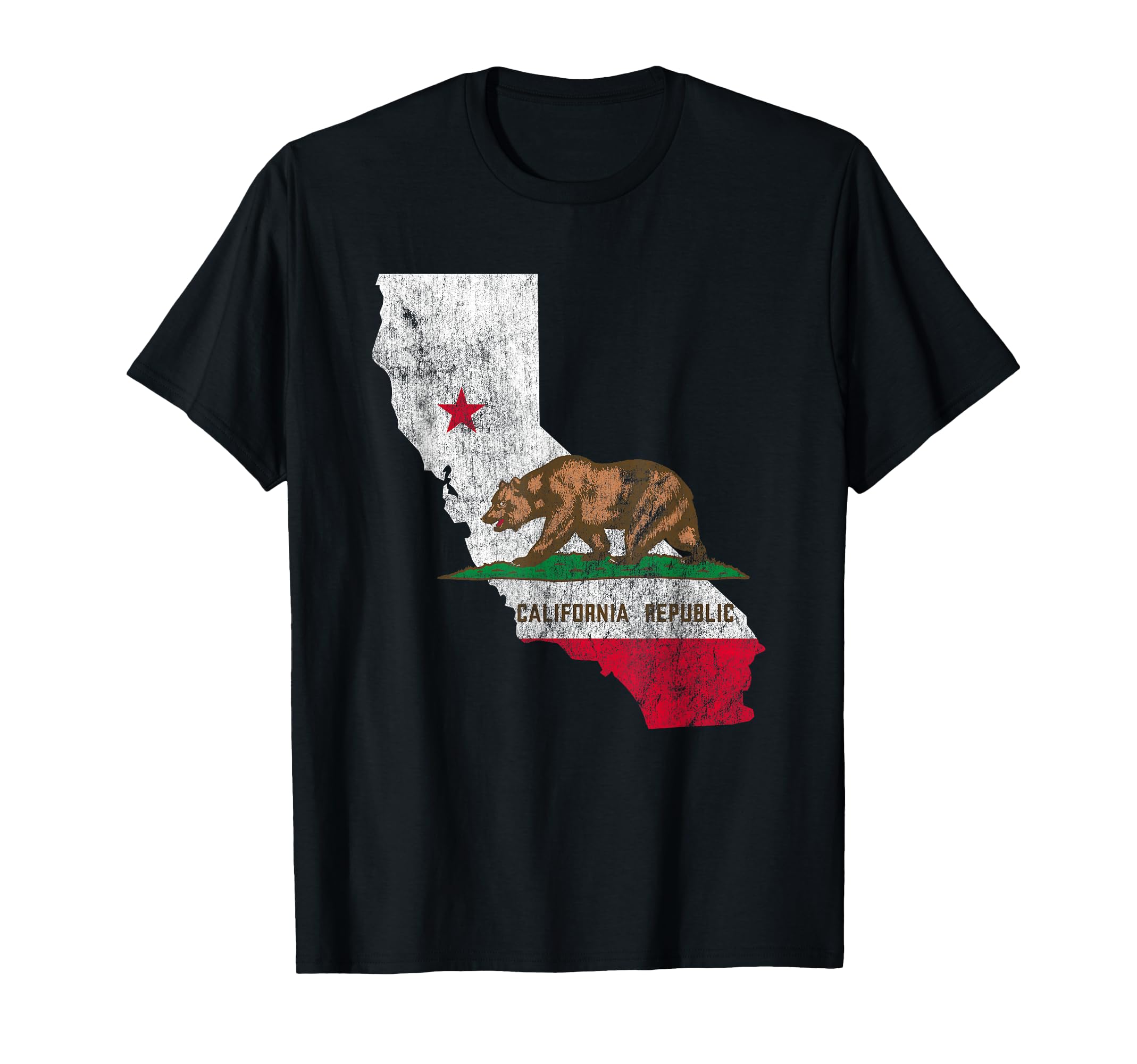 California Republic Flag Ca Usa State T-Shirt - Graphic Print Unisex - T-Shirt, Sweatshirt, Hoodie