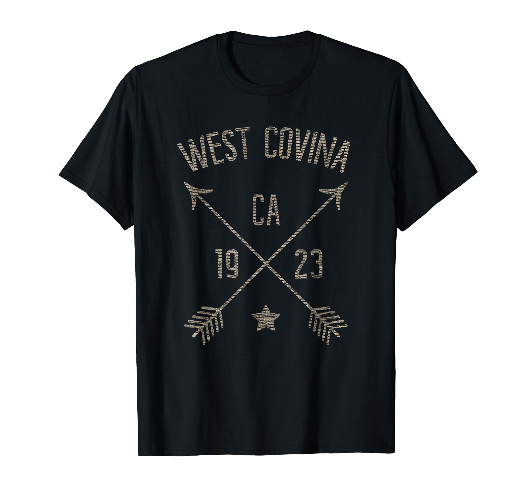 West Covina California Distressed Boho Home T-Shirt - Graphic Print Unisex - T-Shirt, Sweatshirt, Hoodie