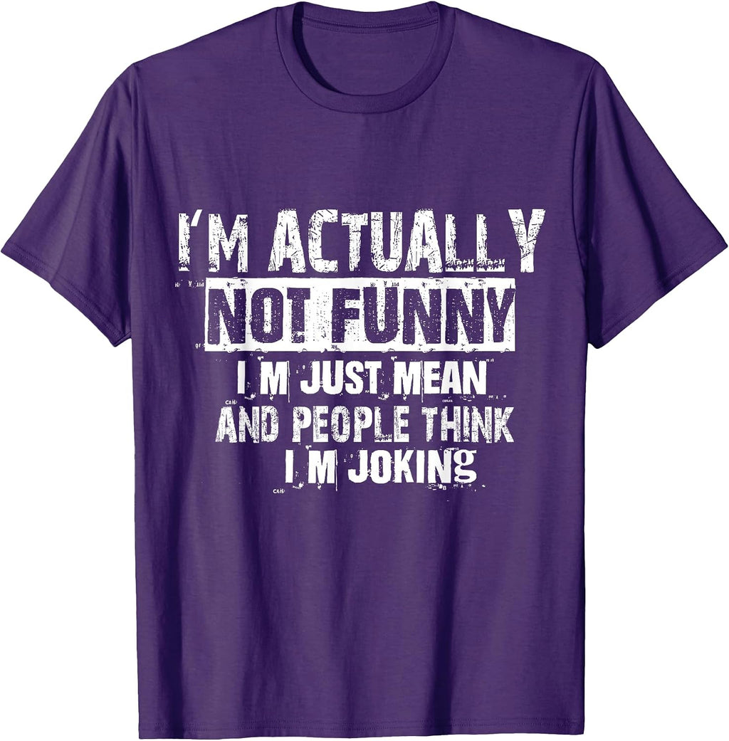 I'm Actually Not Funny - Adult & Kids T-Shirts, Sweatshirts & Hoodies apparel design preview 1