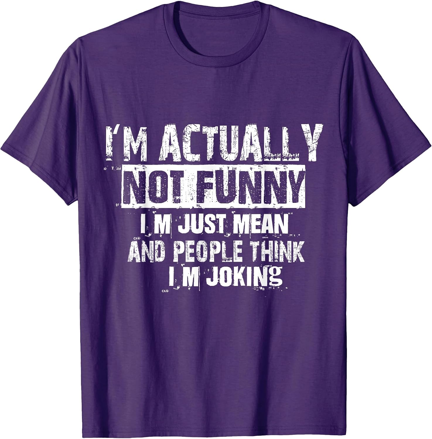 I'm Actually Not Funny - Adult & Kids T-Shirts, Sweatshirts & Hoodies apparel design preview 1
