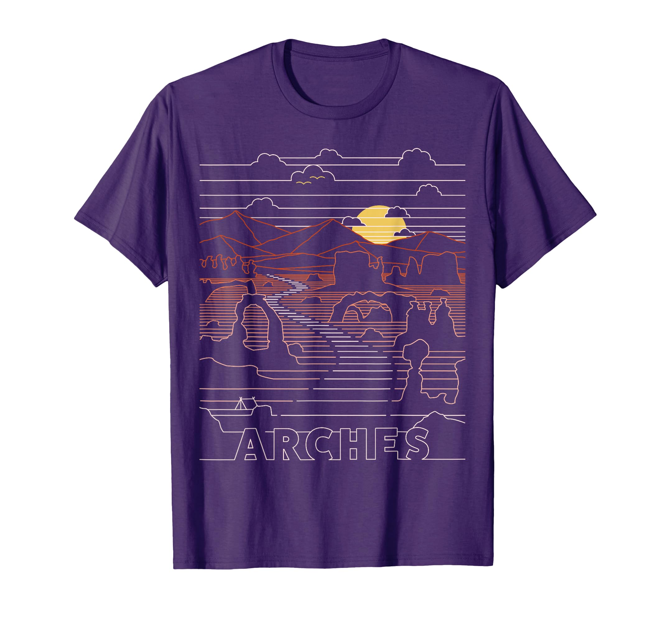 Arches National Park Delicate Arch Moab T-Shirt - Custom Art Print Unisex - T-Shirt, Sweatshirt, Hoodie