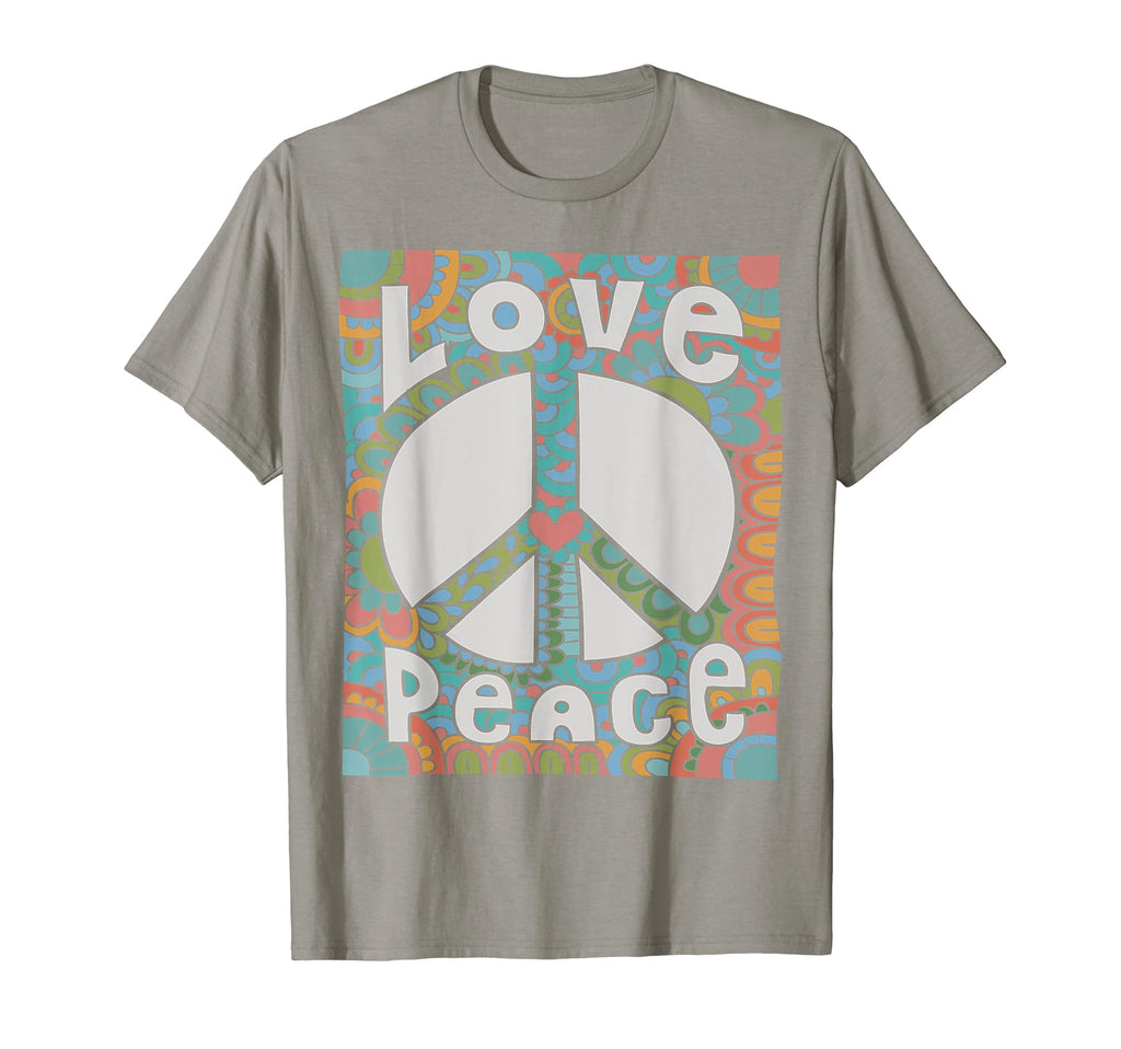 Peace Sign Love 60S 70S Tie Dye Hippie T-Shirt - Trendy Graphic for Adults - T-Shirt, Sweatshirt, Hoodie