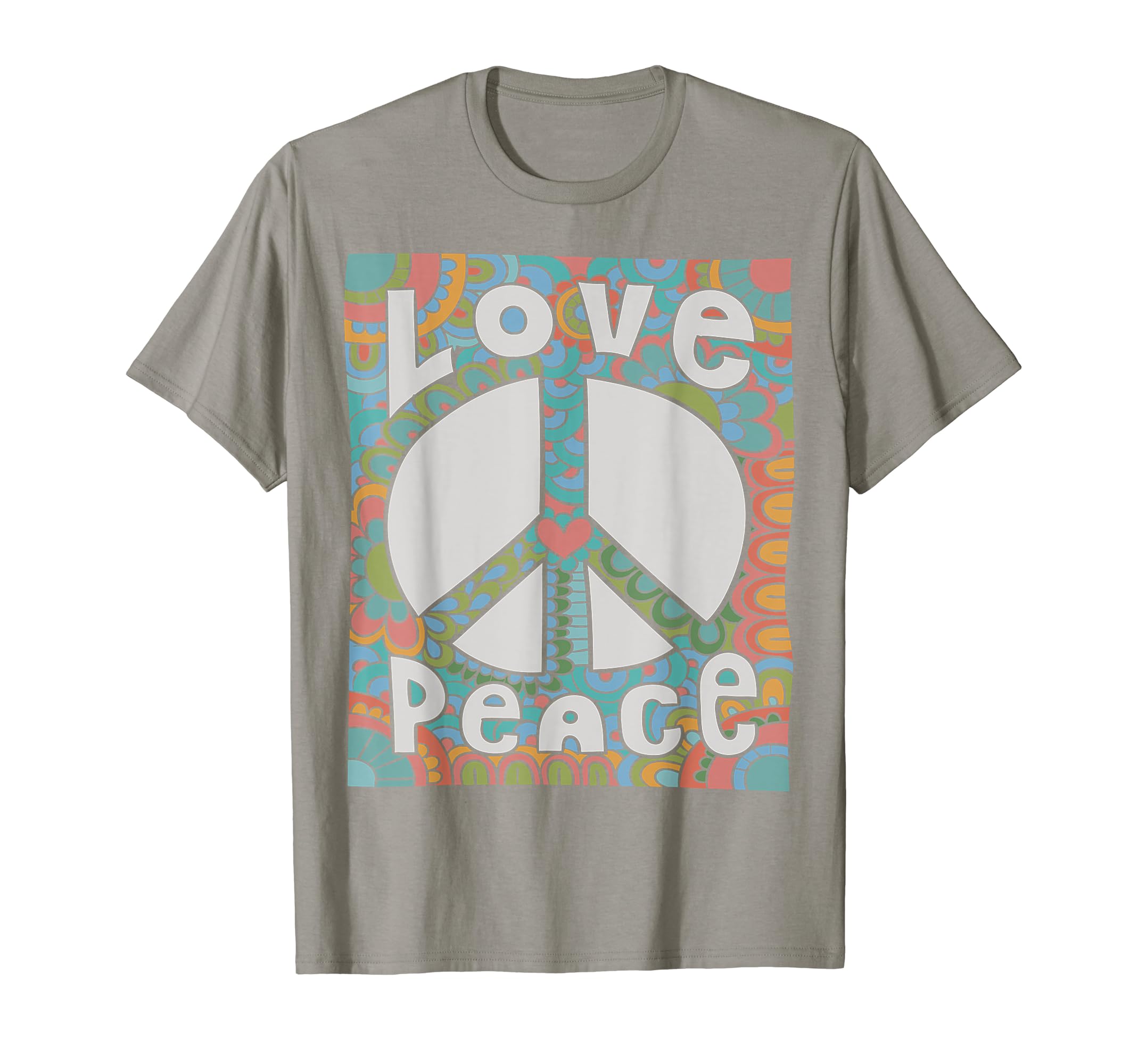 Peace Sign Love 60S 70S Tie Dye Hippie T-Shirt - Trendy Graphic for Adults - T-Shirt, Sweatshirt, Hoodie