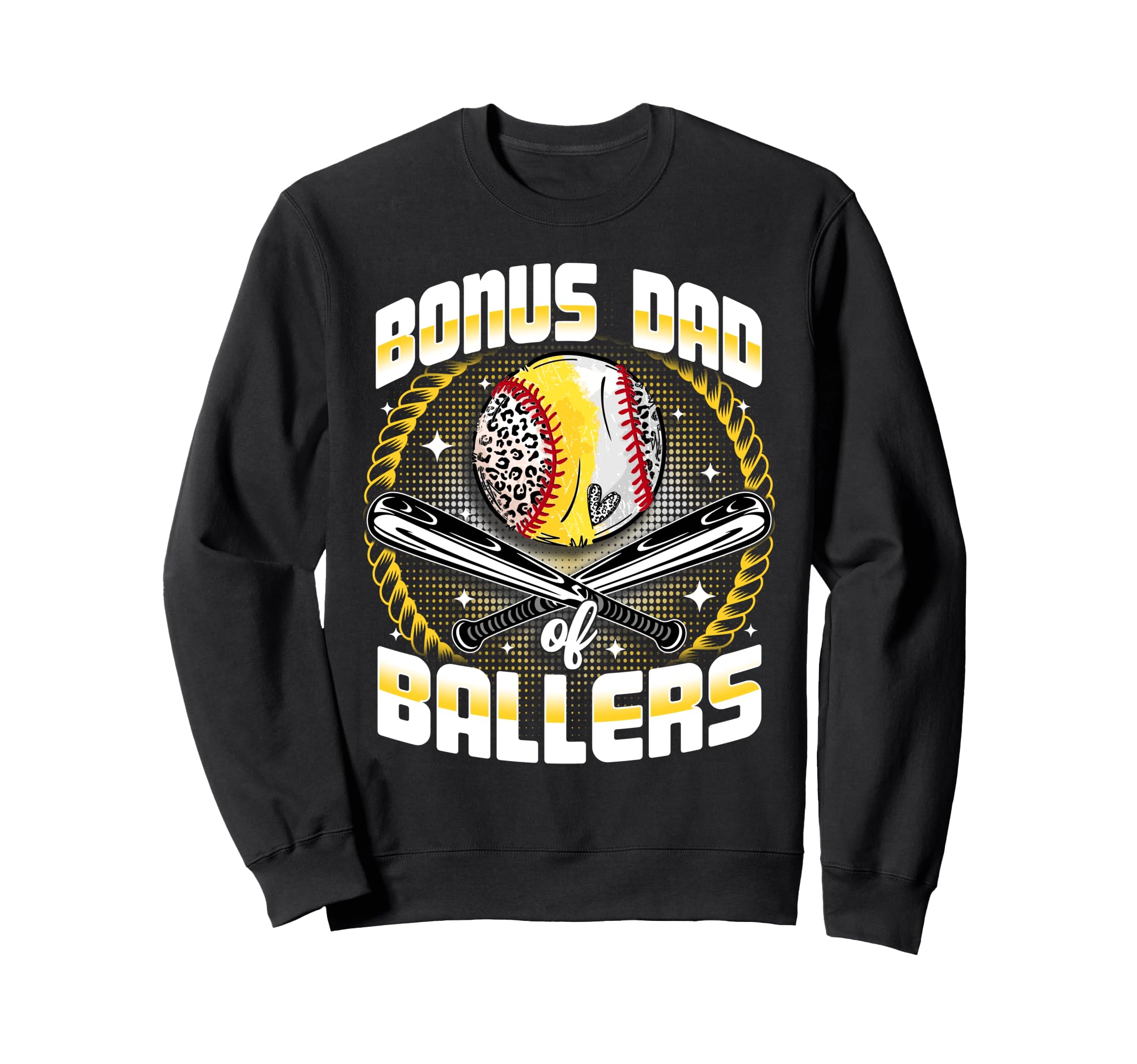 Baseball Softball Bonus Dad Ballers Sweatshirt - Trendy Graphic Unisex - T-Shirt, Sweatshirt, Hoodie